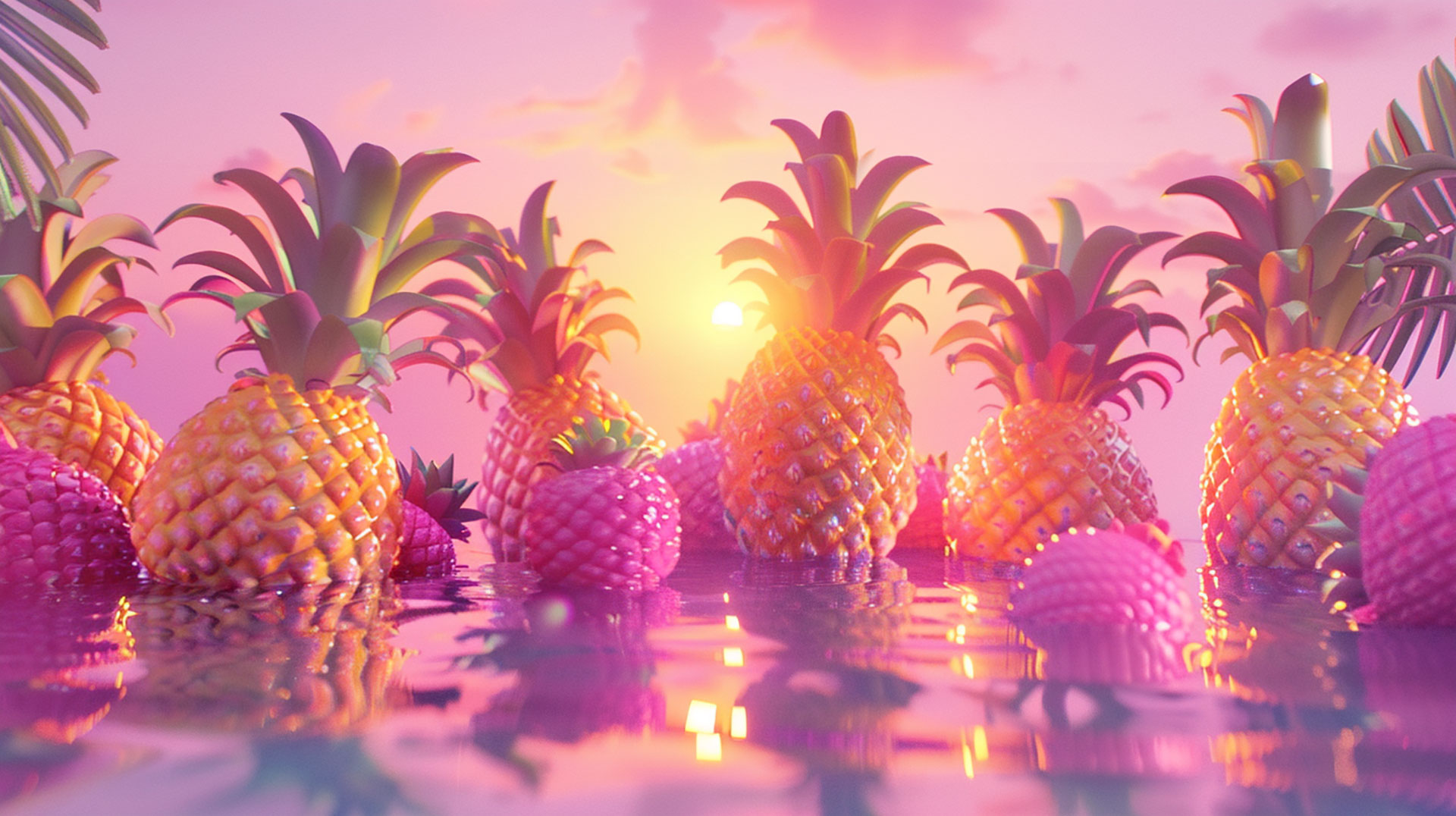 4K Aesthetic Pineapple Images for PC Wallpapers