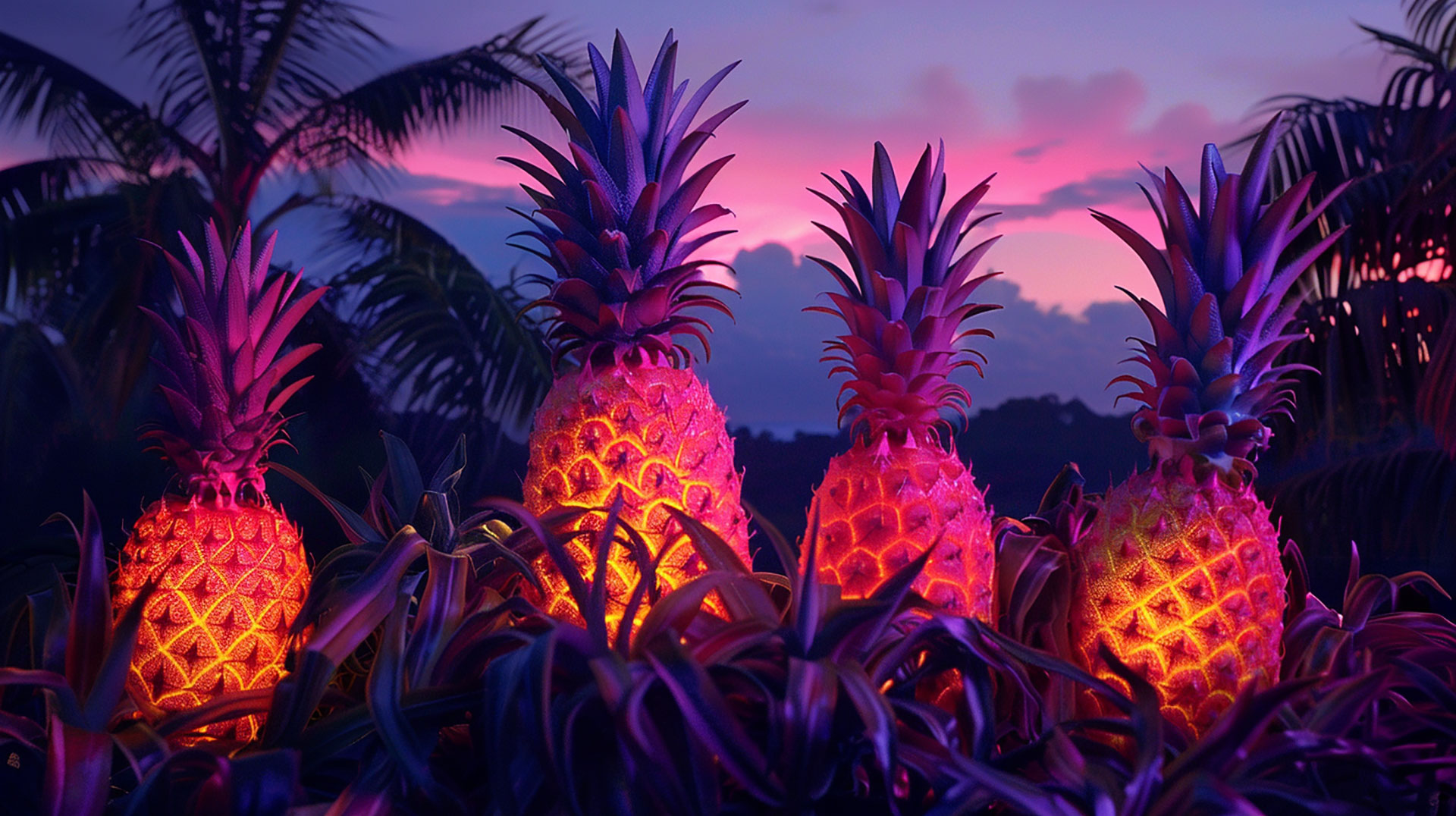 Elevate Your Screens: 4K Aesthetic Pineapple Wallpapers