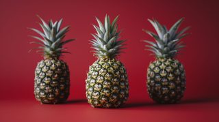 Vibrant Pineapple Aesthetic HD Wallpaper for Desktop