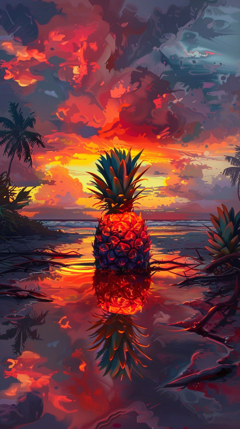 Aesthetic Pineapple Themes for iPhone and Android