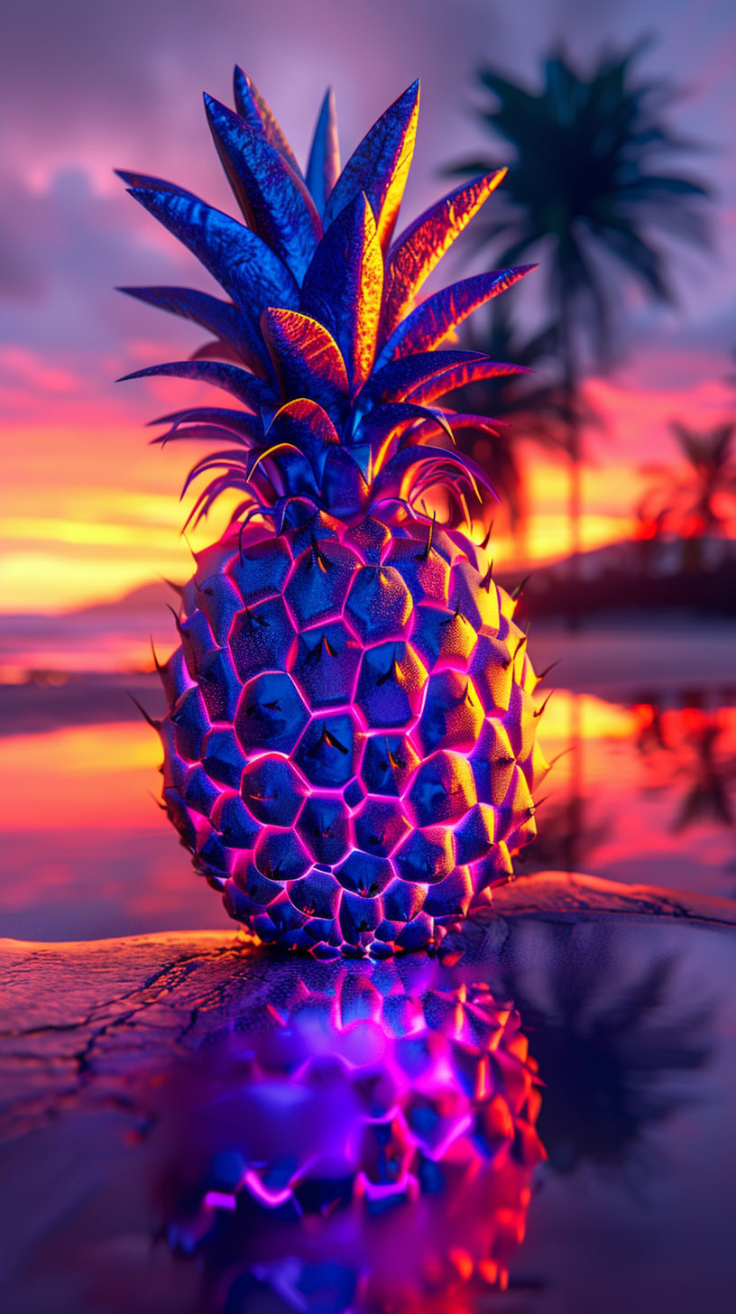 Download Free Aesthetic Pineapple Wallpapers for Mobile