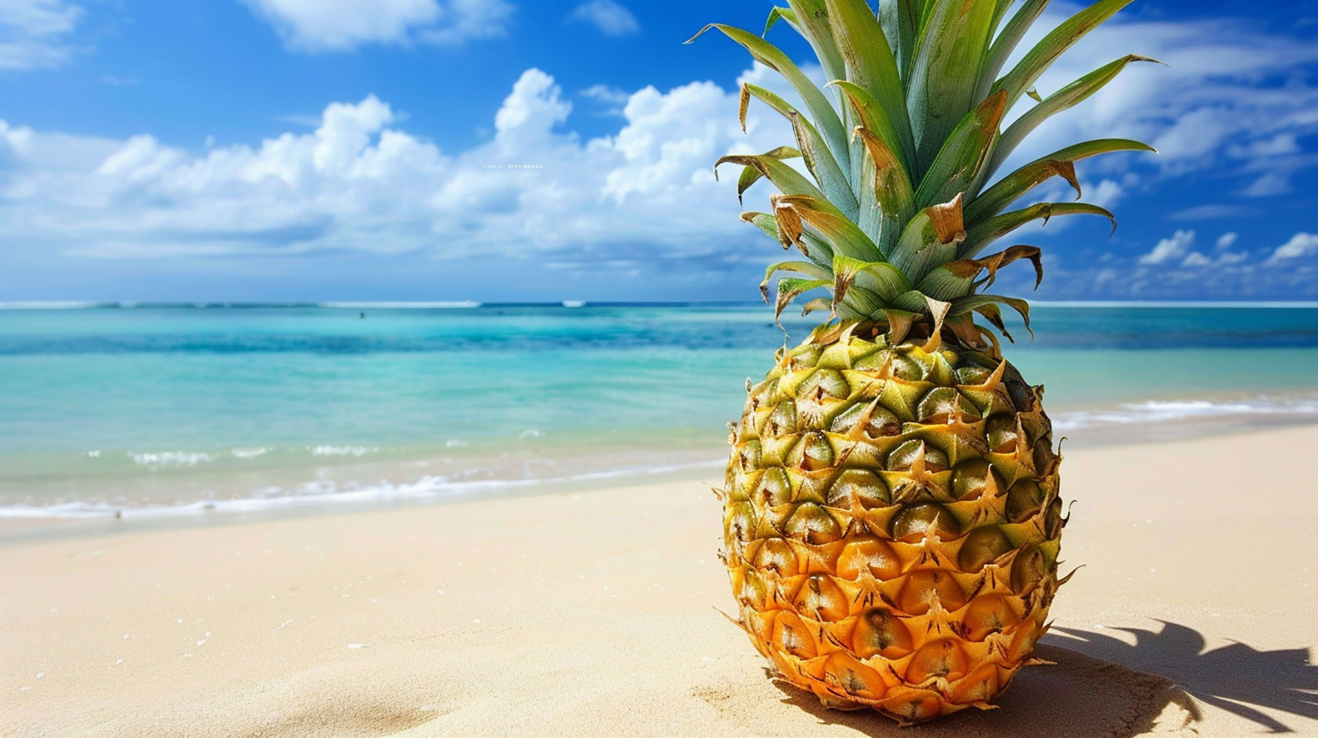 Ocean Breeze: Pineapple Wallpaper Free Download