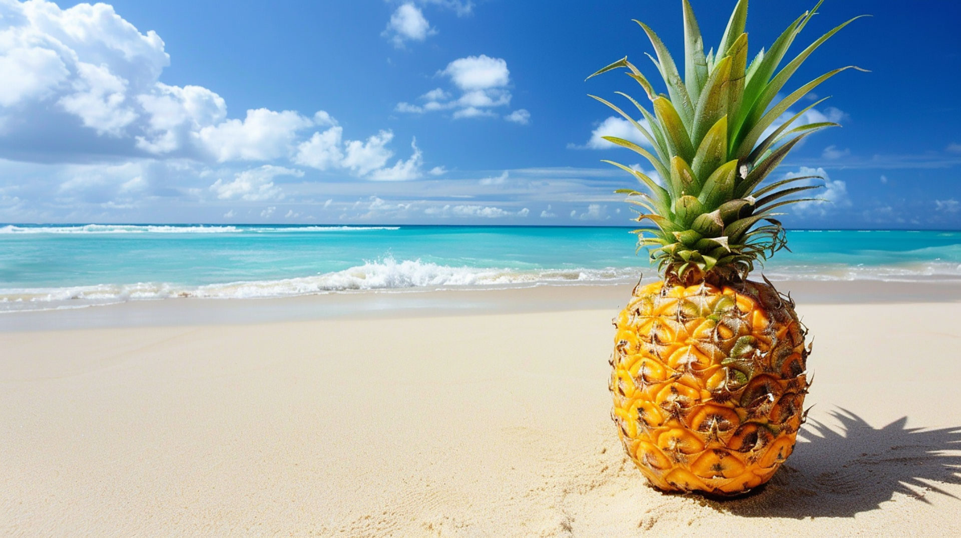 Seaside Tranquility: Pineapple Beach Stock Photos