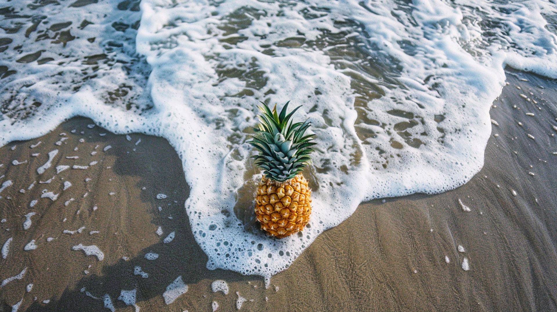 Coastal Charm: Pineapple 4k Wallpaper for PC