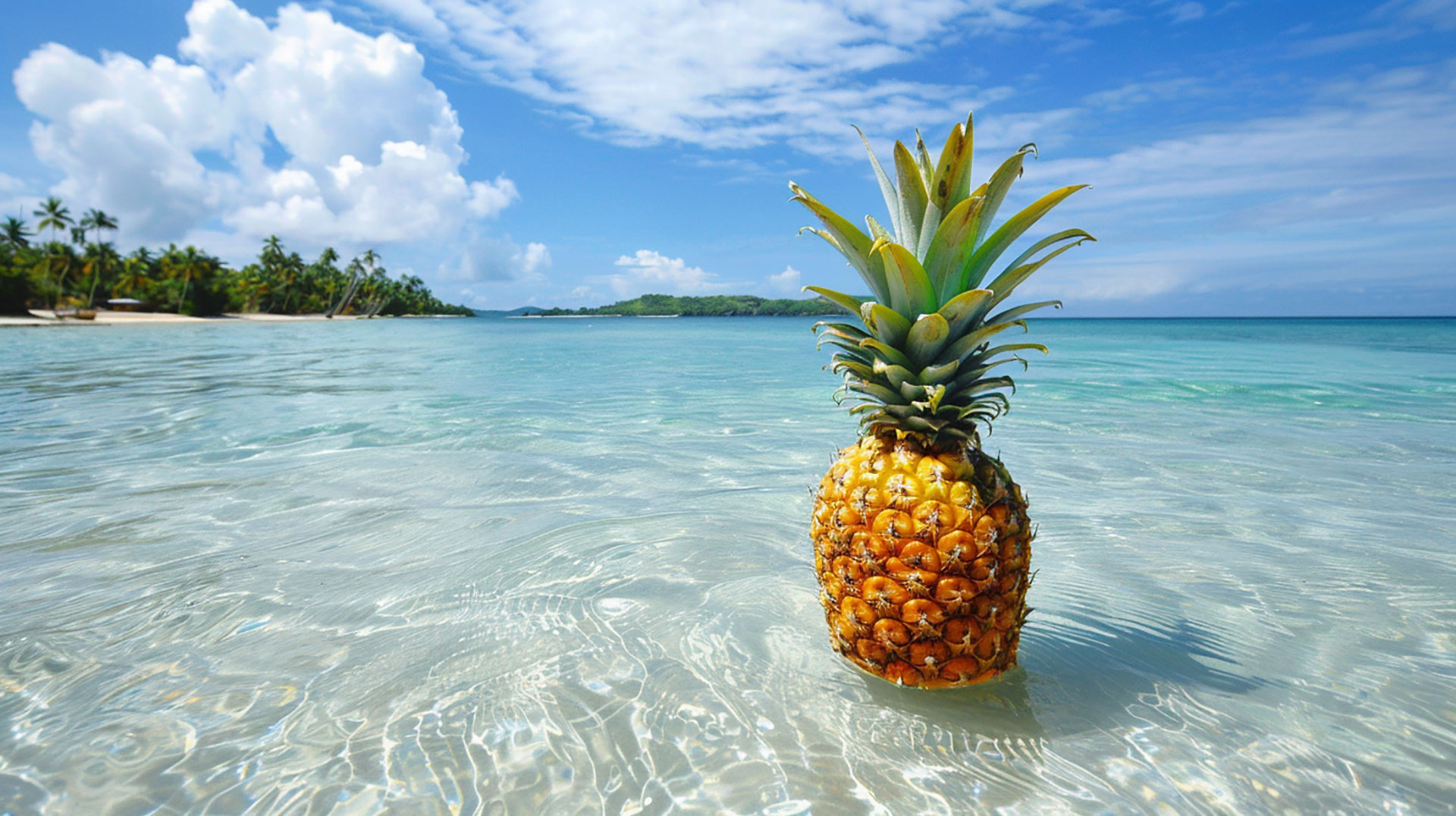 Tropical Getaway: Pineapple Wallpaper Ultra HD