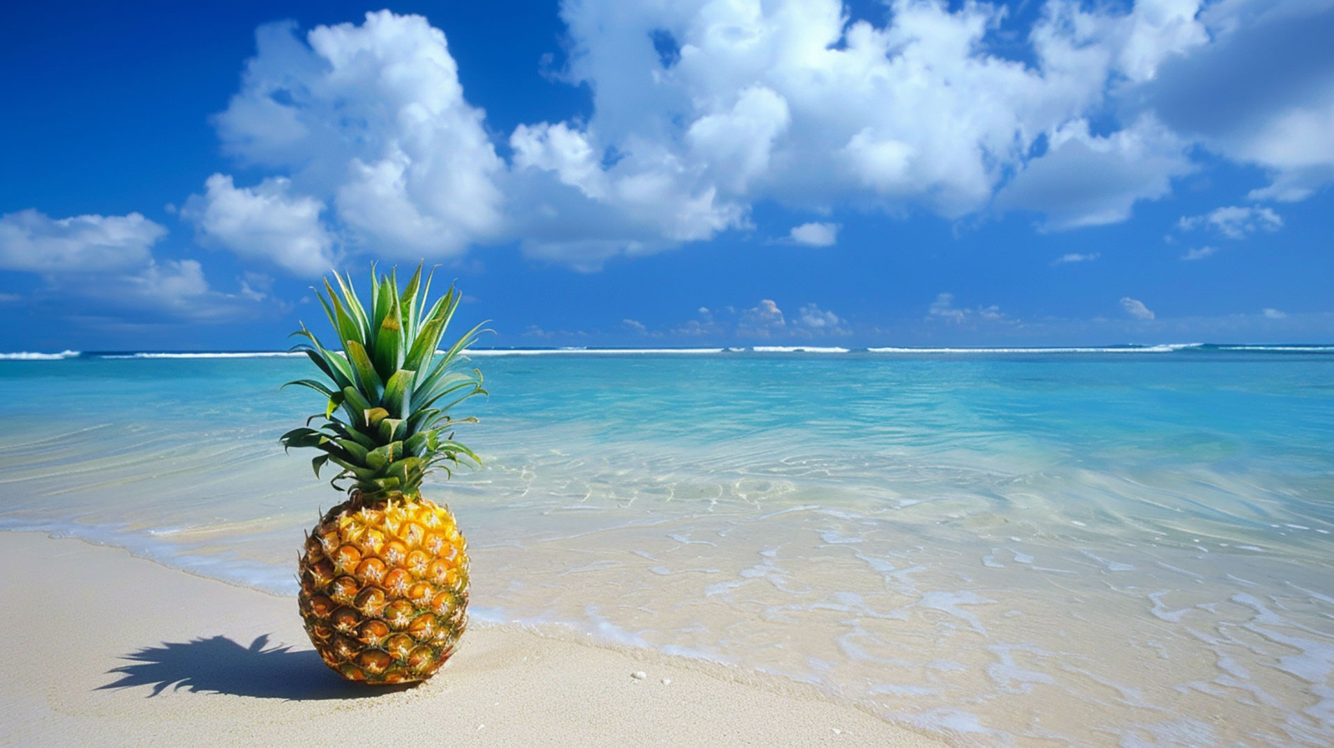 Island Pineapple Fantasy: Free Desktop Background