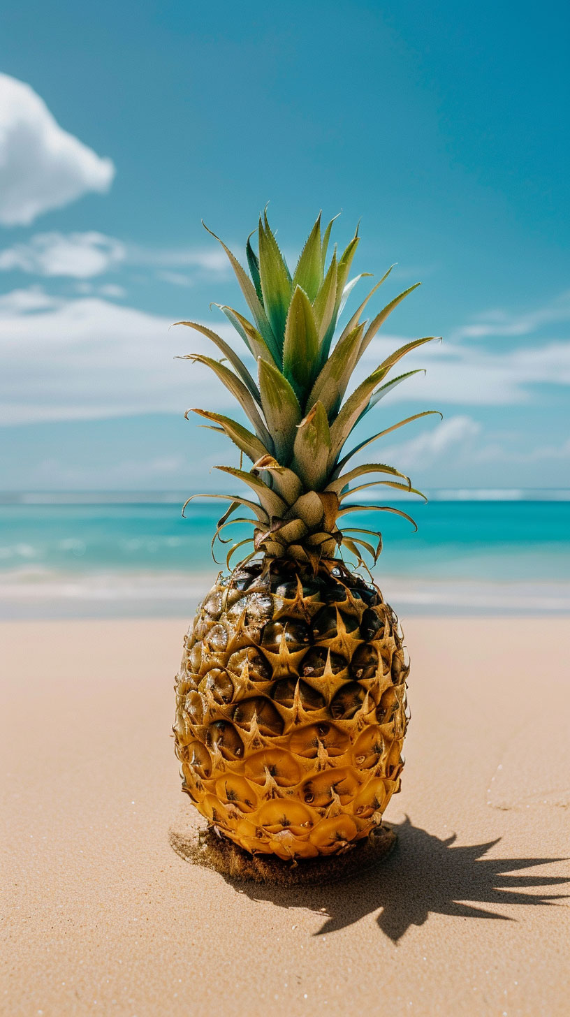 Island Oasis: Pineapple Desktop Wallpaper Collection for iPhone