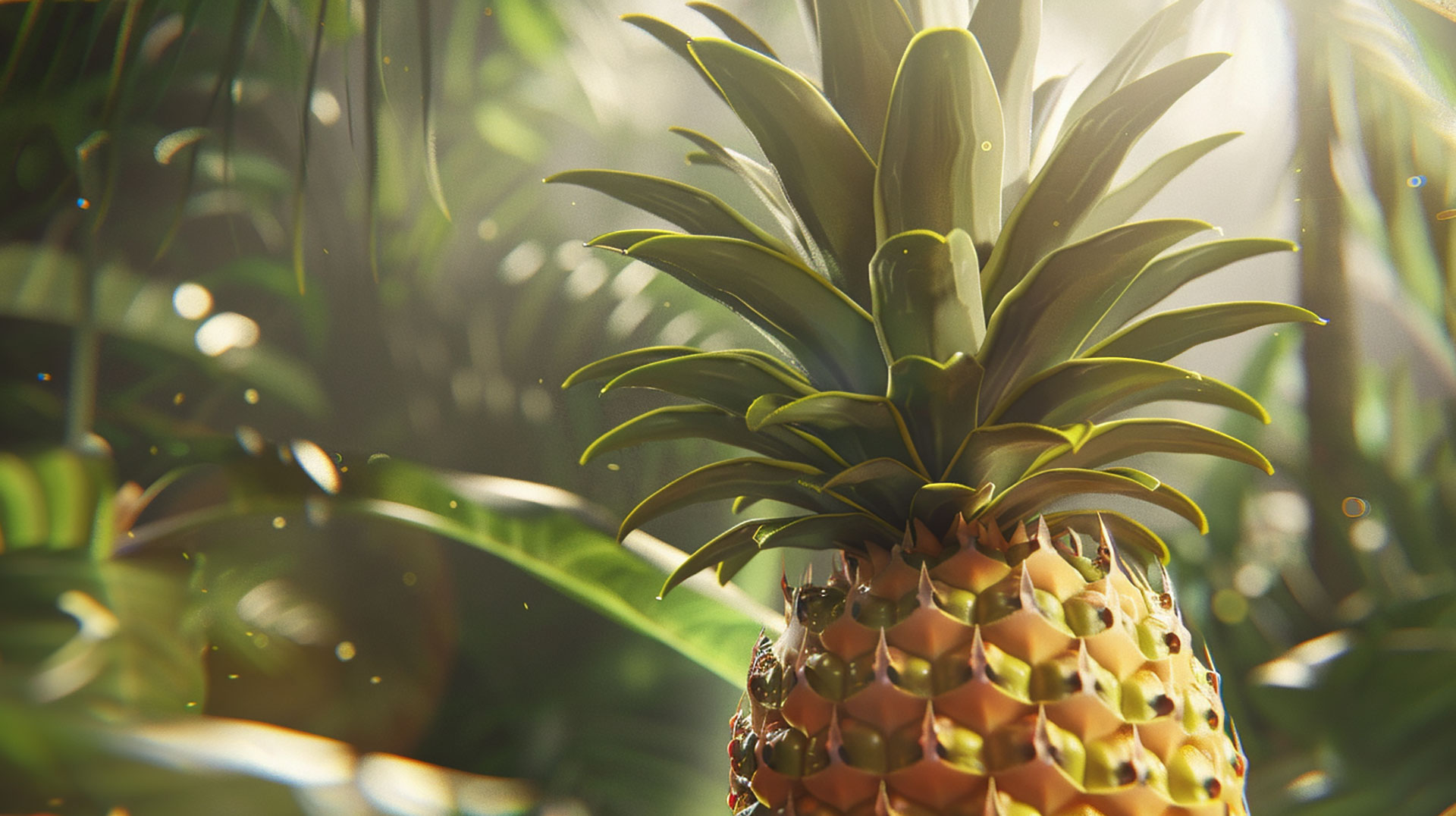 Vibrant and Colorful Big Pineapple Images in Ultra HD 4K Resolution