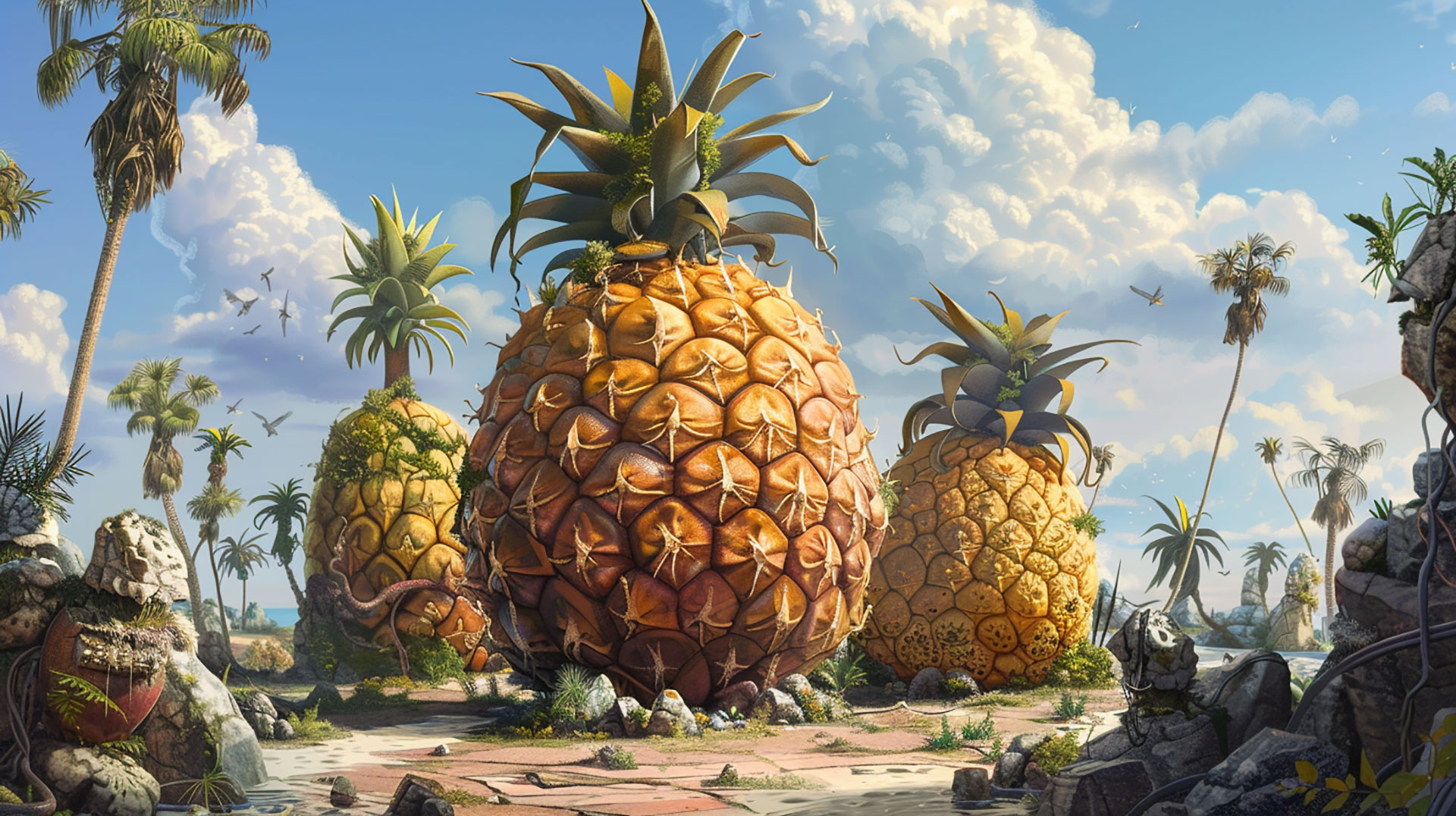 Vibrant Pineapple Photos in Ultra HD 4K Resolution