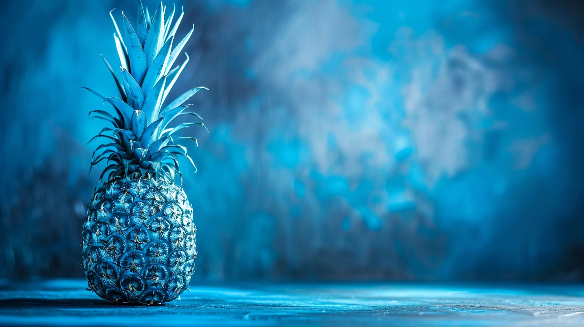 Ultra HD Blue Pineapple Wallpaper: Detailed and Vibrant