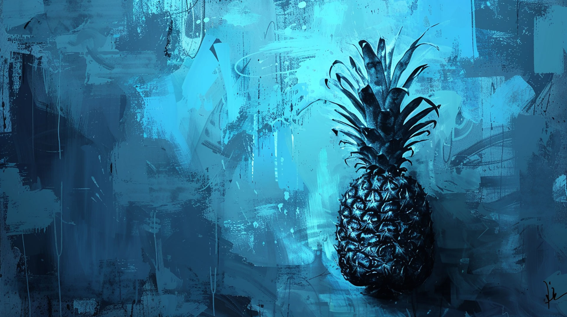 Blue Pineapple Wallpaper for PC: Customize Your Desktop