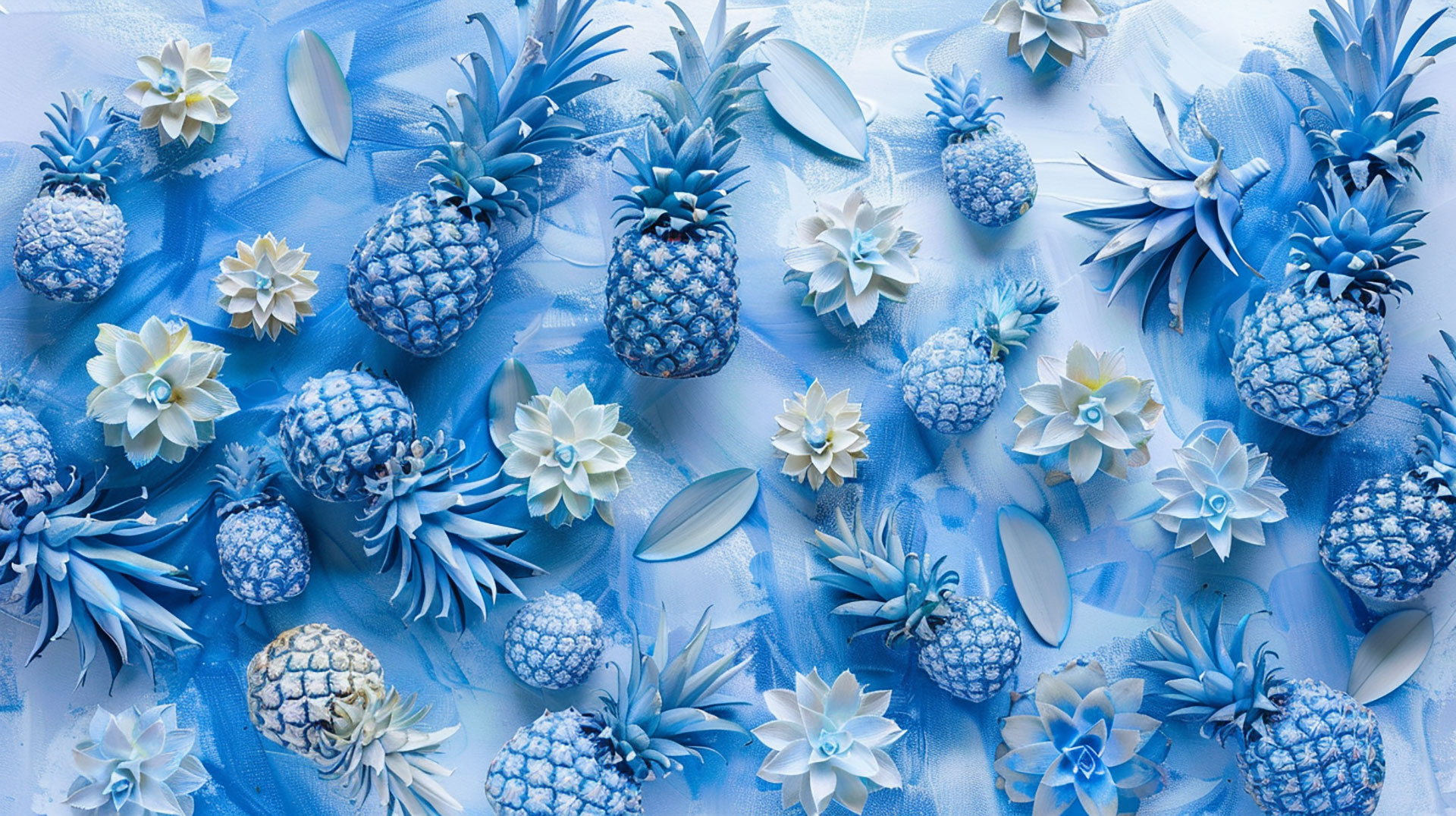 Explore Blue Pineapple Pictures in Different Styles