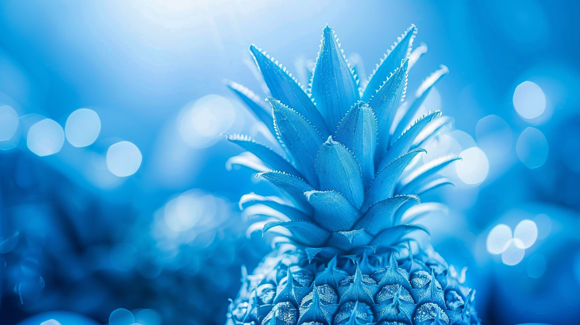 HD Blue Pineapple Digital Background for Free Download