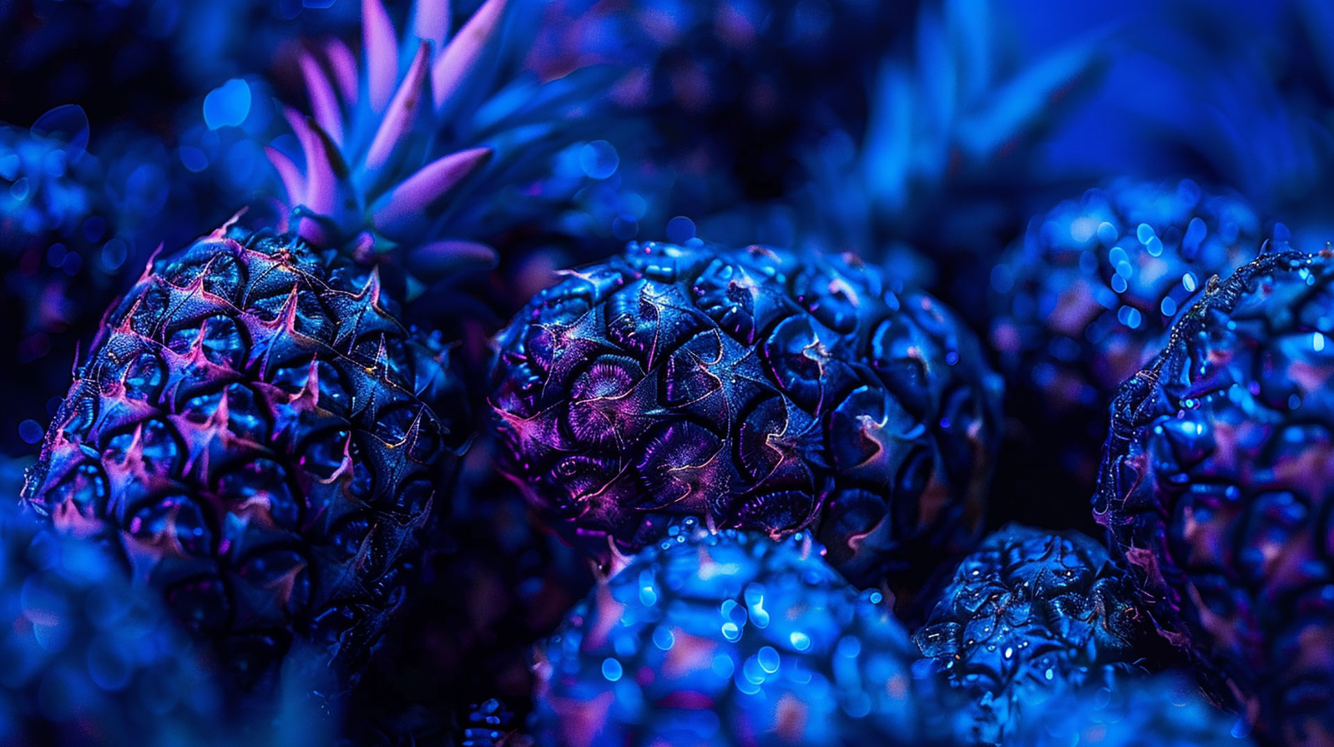 Customize Your Digital Space with Stunning Blue Pineapple Wallpaper in 1920x1080 Resolution