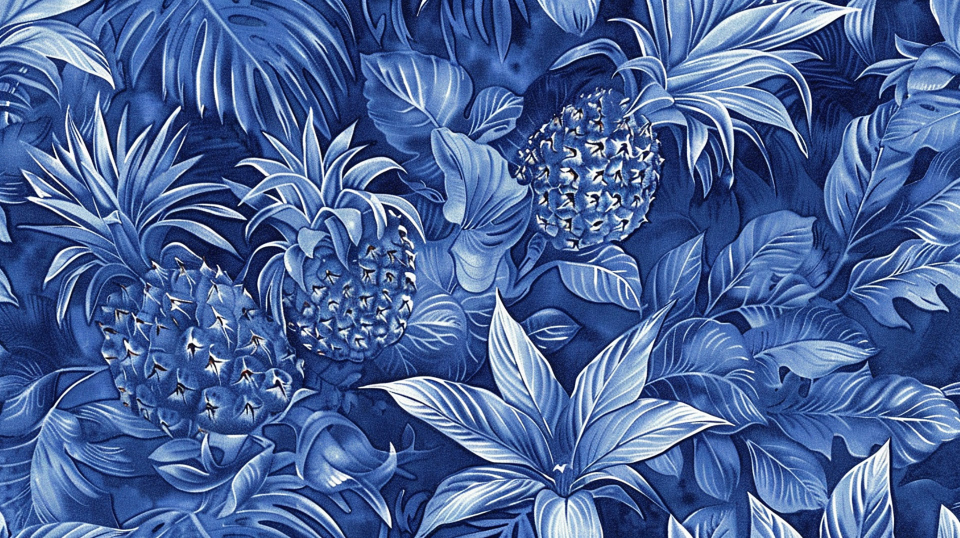 Ultra HD Blue Pineapple Digital Background Free Download