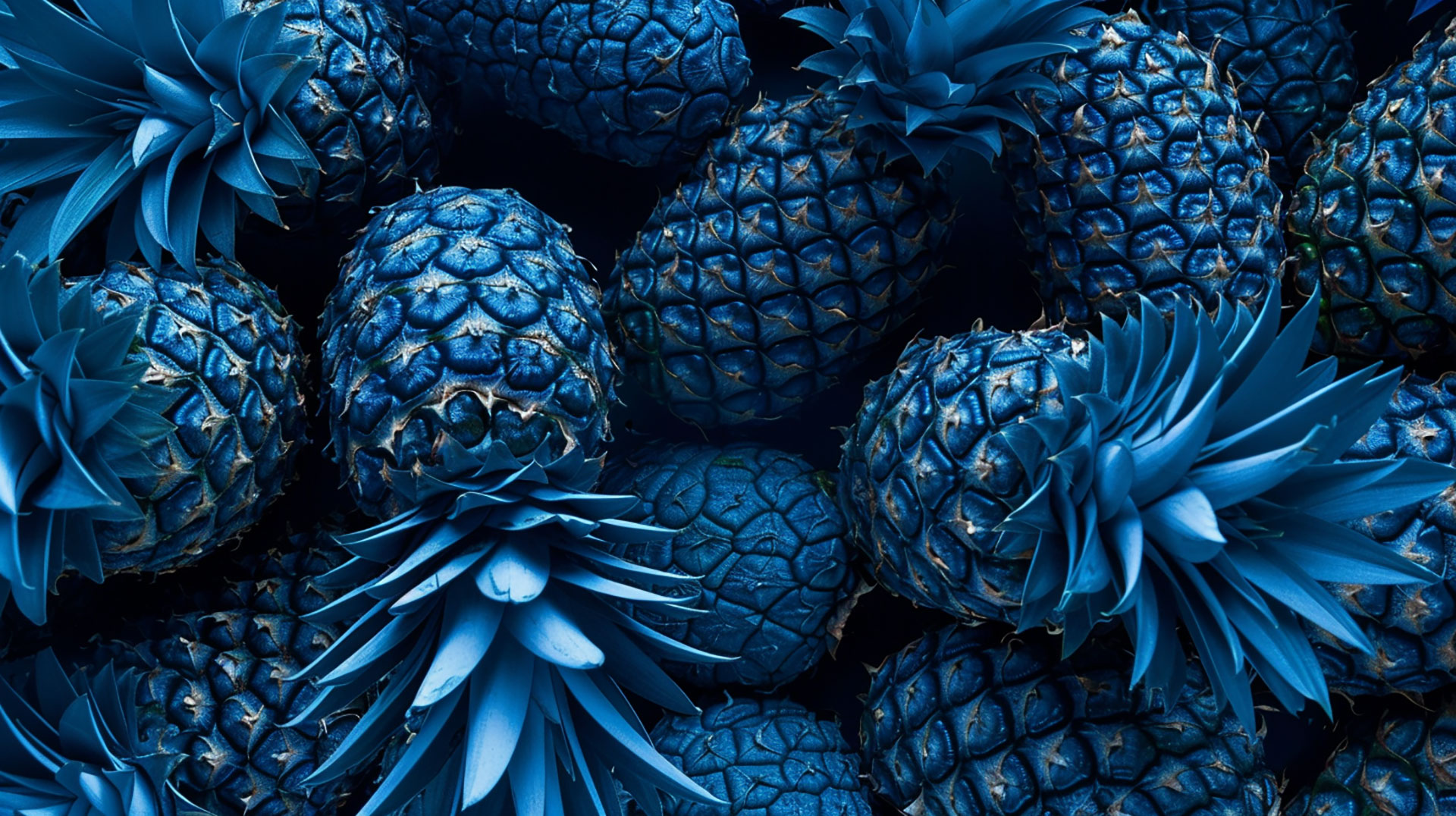 HD Blue Pineapple Wallpaper for Desktop Download