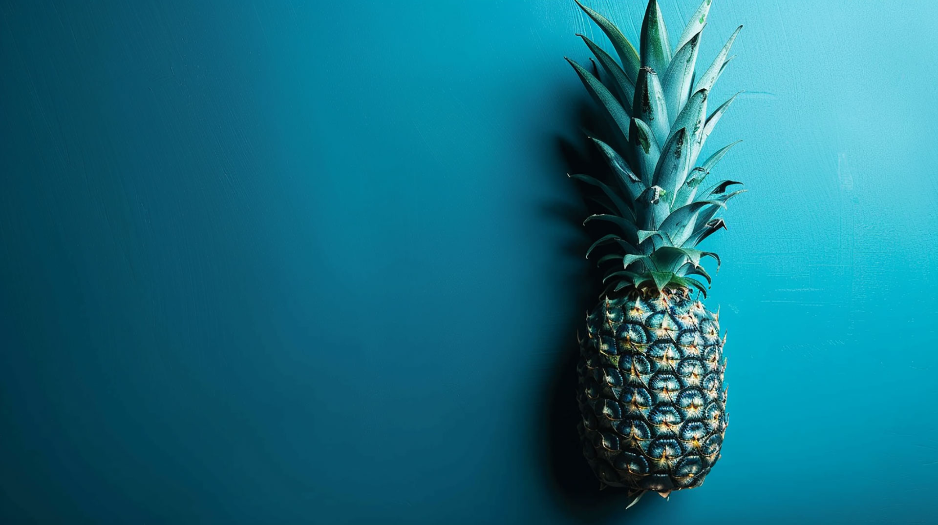 Vibrant Blue Pineapple Image in Ultra HD 4K Quality