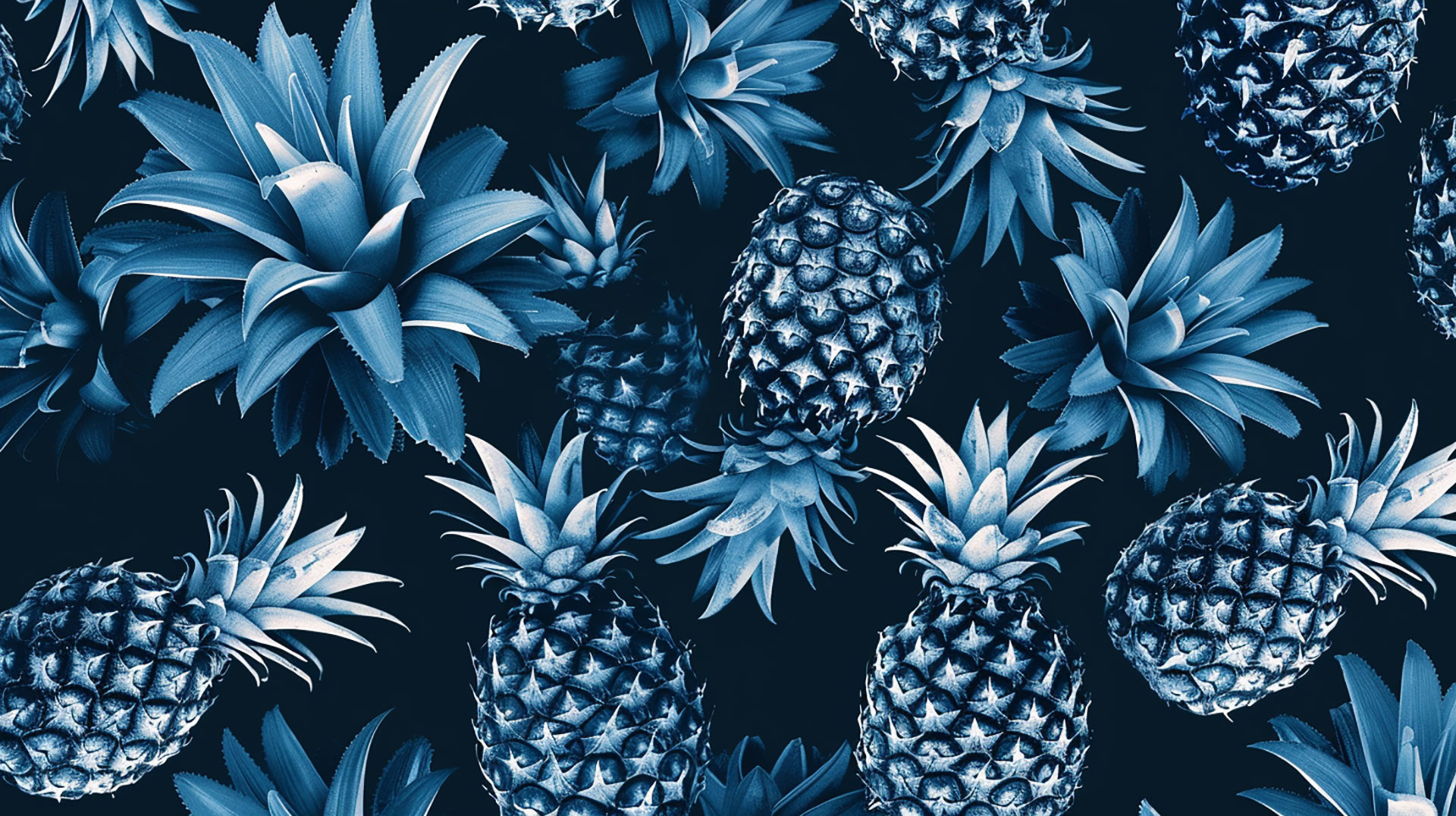 Enhance Your Desktop Experience with Blue Pineapple HD Wallpaper in 4K Resolution