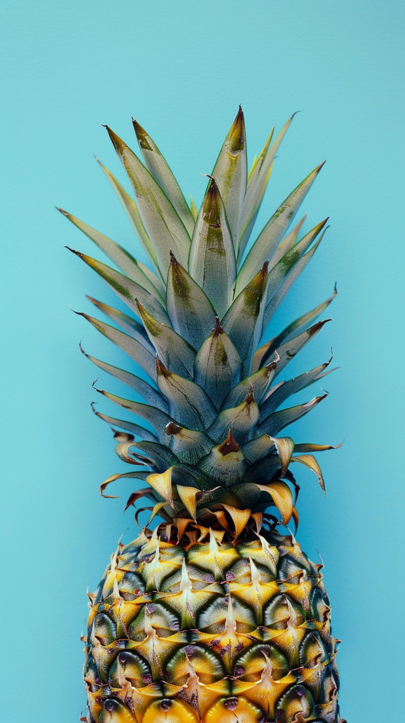 Blue Pineapple Wallpaper for Mobile: High-Definition Download