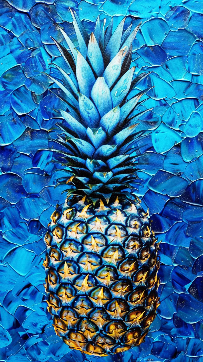 Download Blue Pineapple Wallpaper for ZTE Phones: Ultra HD Quality