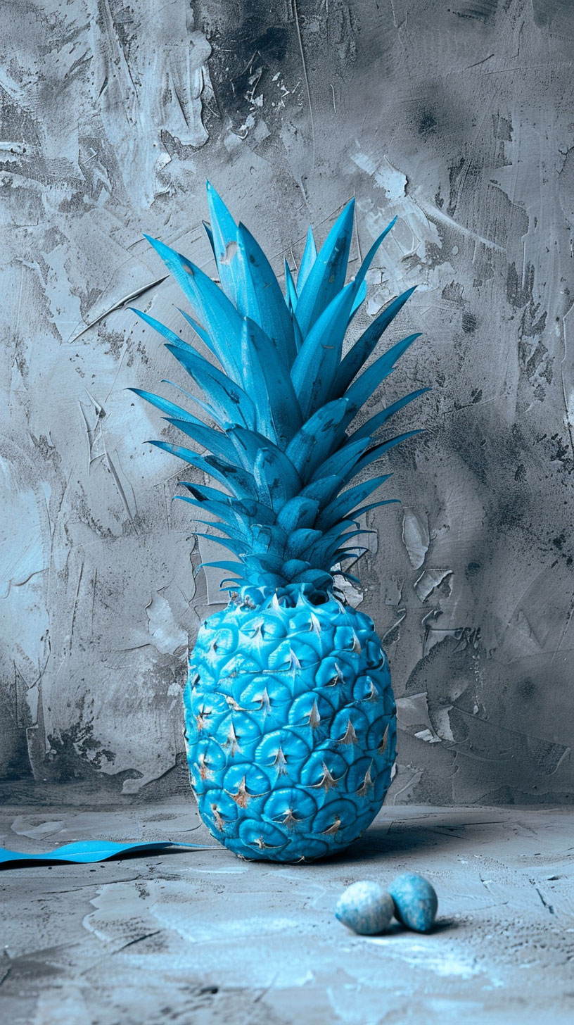 Blue Pineapple Wallpaper for Sony Xperia: Vibrant and Detailed