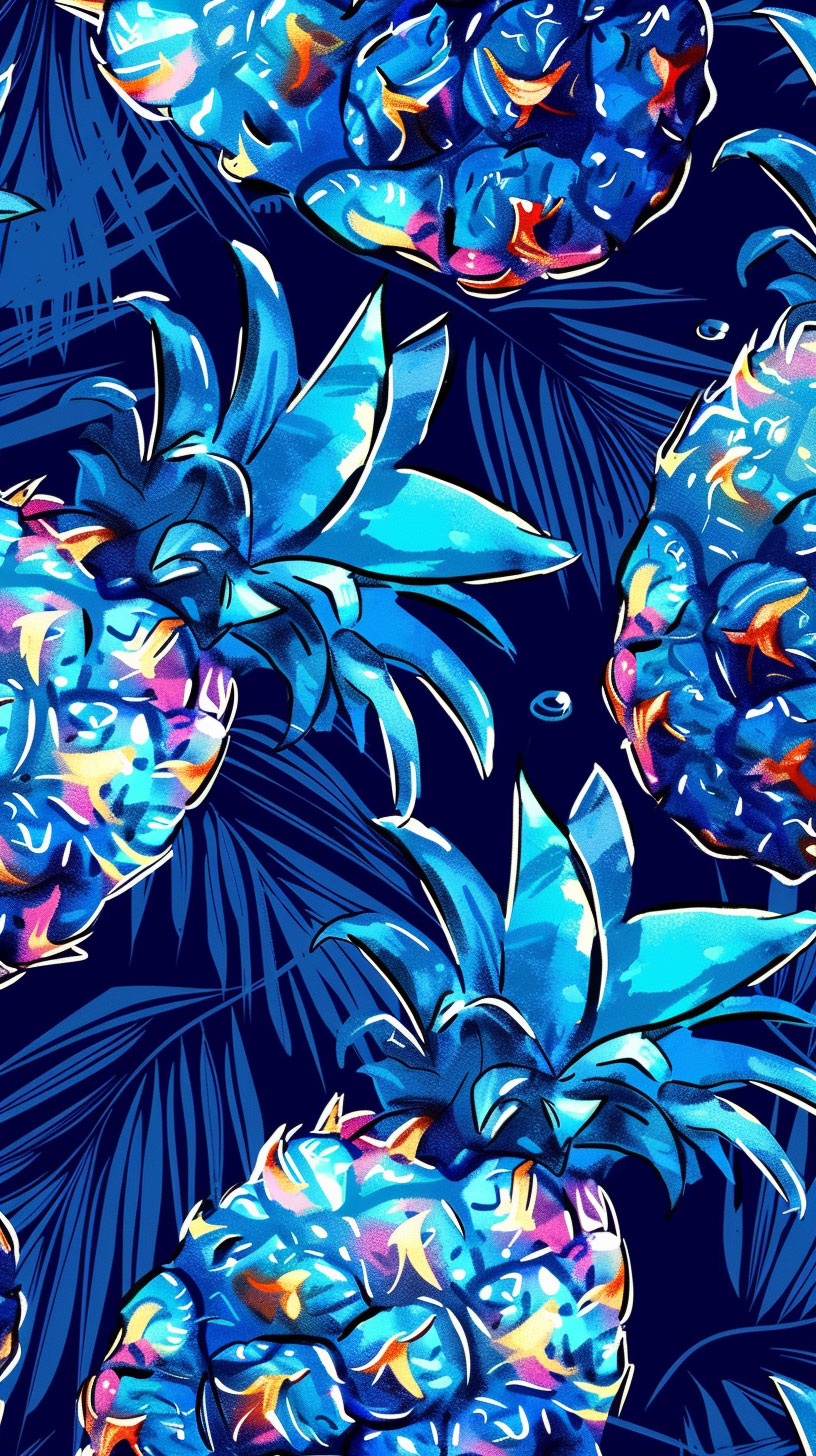 Nokia Blue Pineapple Wallpaper: Customize Your Mobile Screen