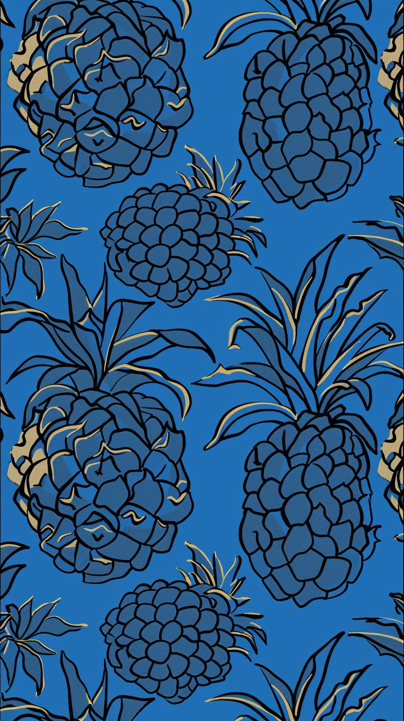 Blue Pineapple Wallpaper for Pixel Phones: Stunning HD Quality