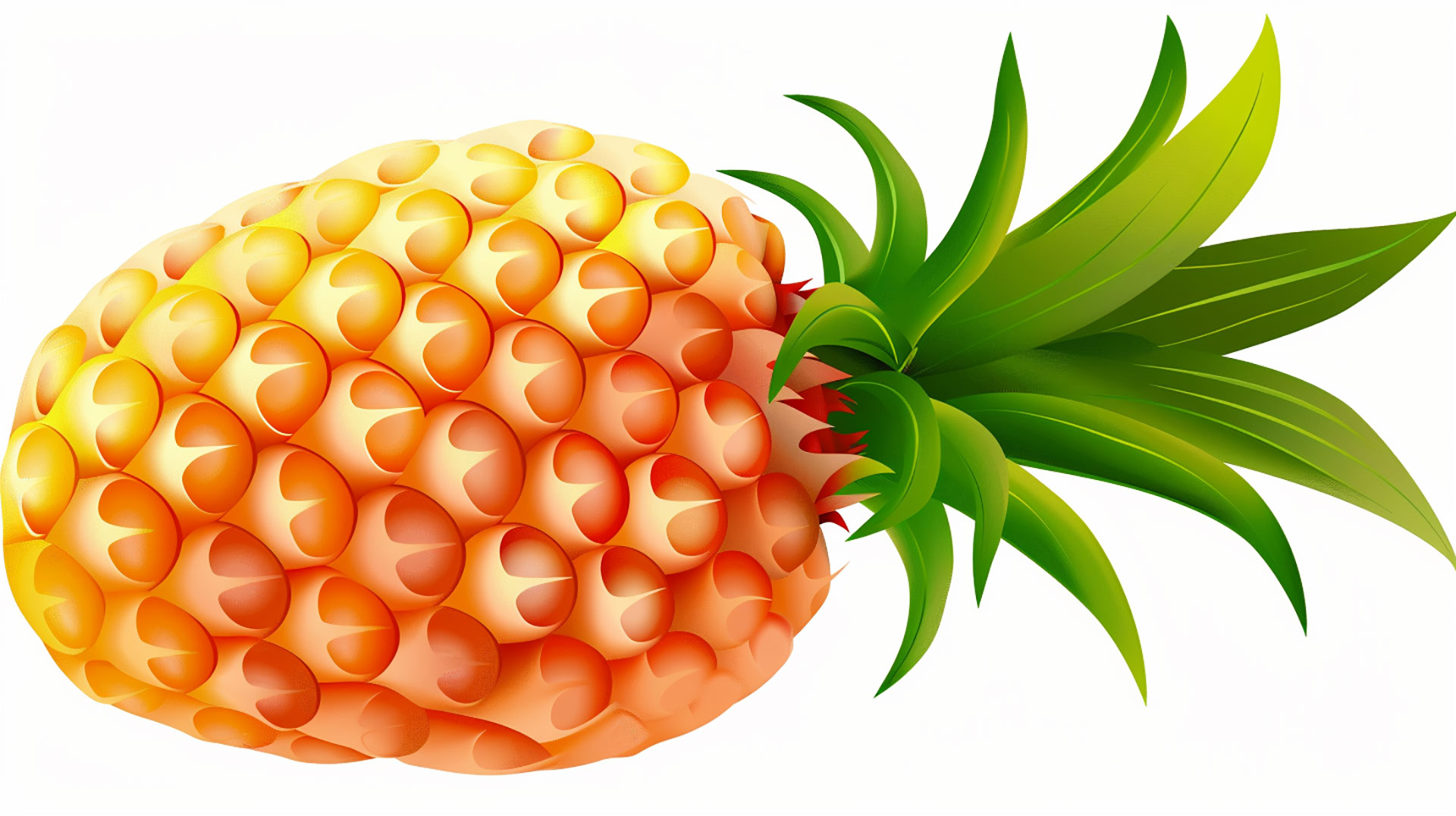 Fresh Pineapple Clipart: High-Resolution for Creative Projects