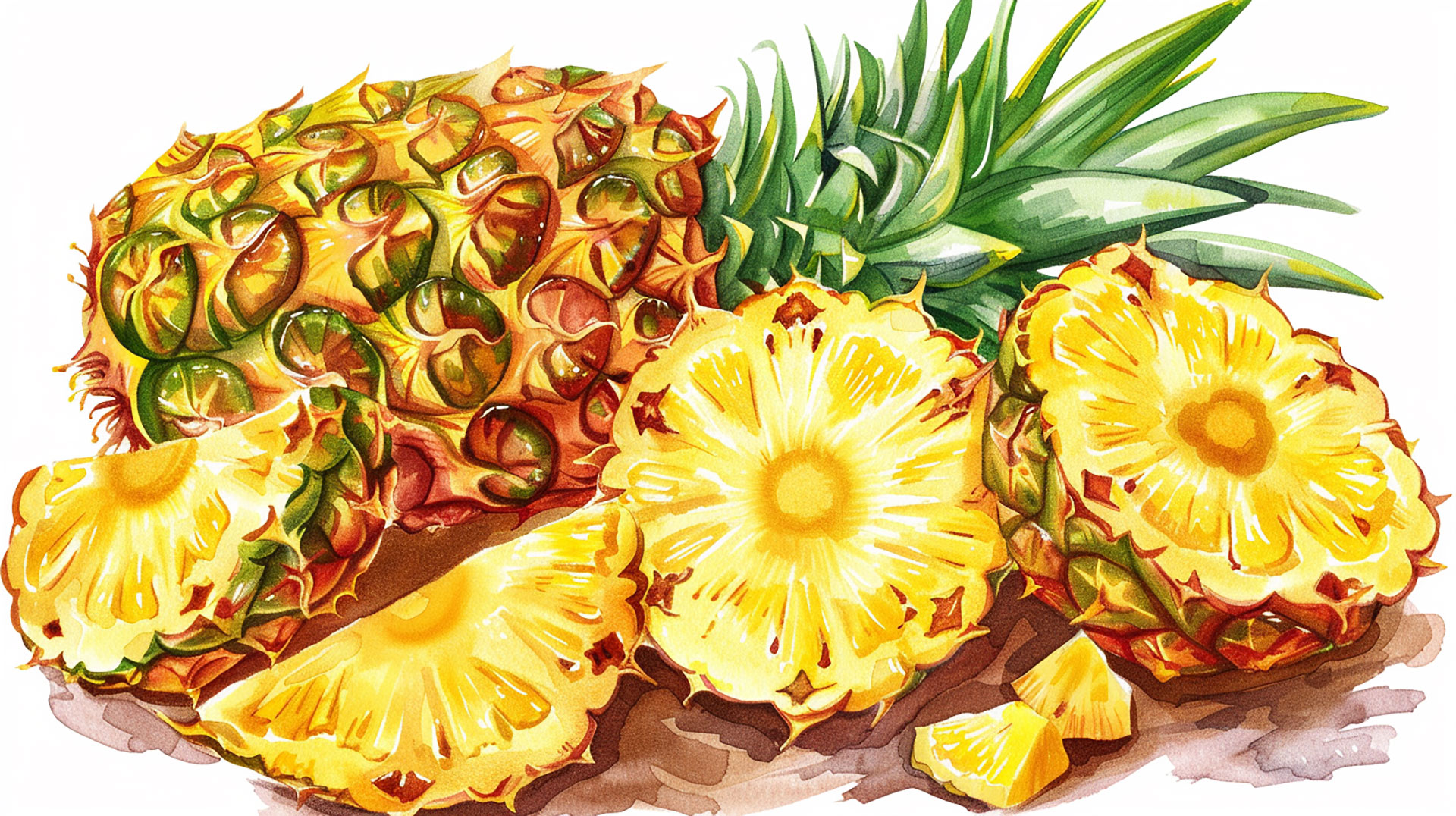 Tropical Pineapple Image for Wallpaper and Graphic Design