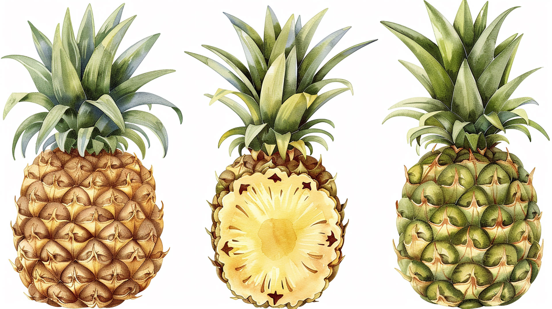 Exquisite Pineapple Clipart for Digital and Print Media