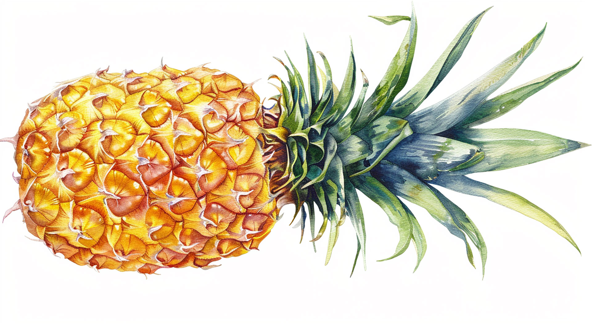 Colorful Pineapple Picture: Ideal for 4k and 8k Displays