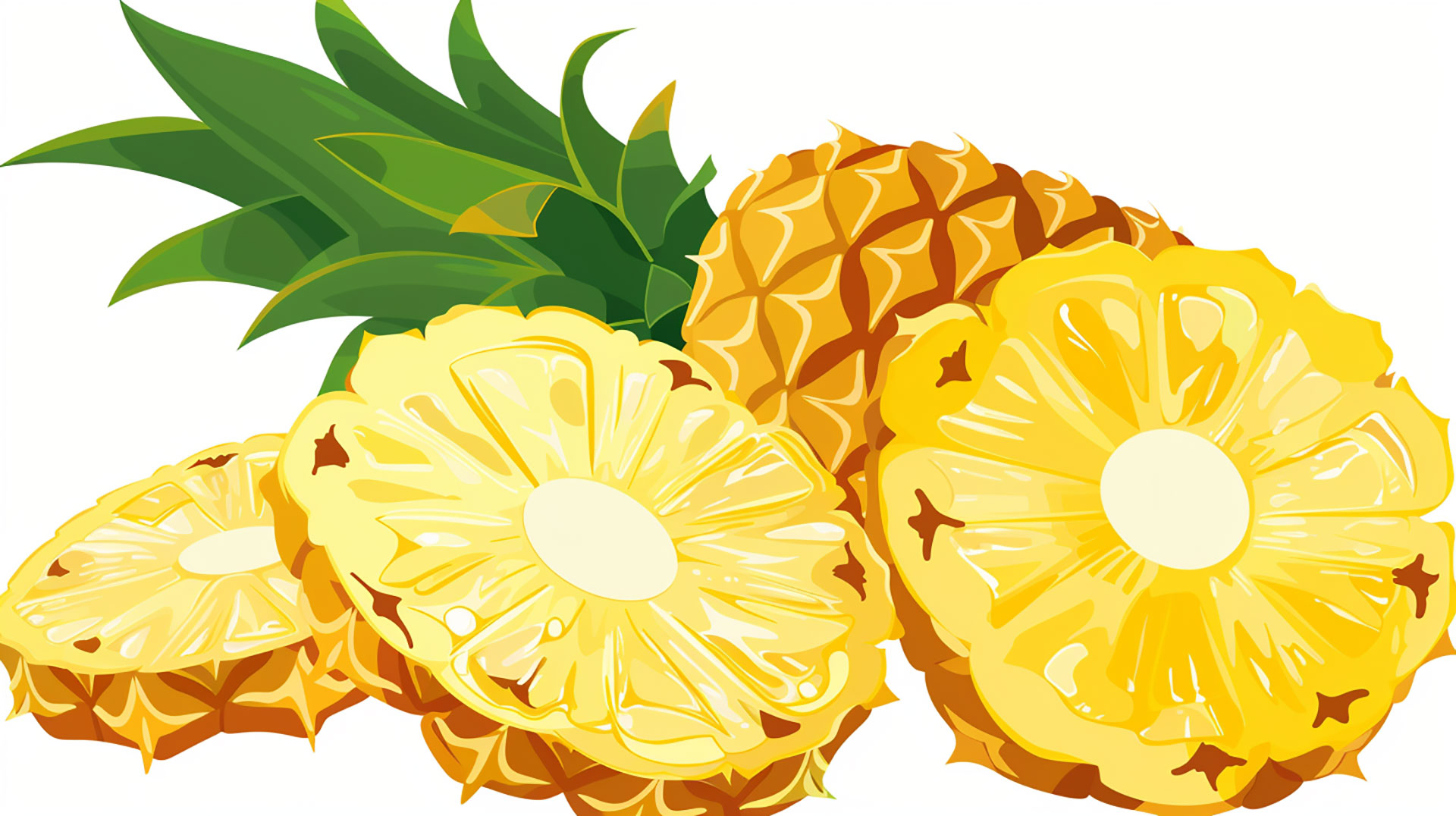 Tropical Fruit Clipart in Ultra HD Resolution for Stock Photos