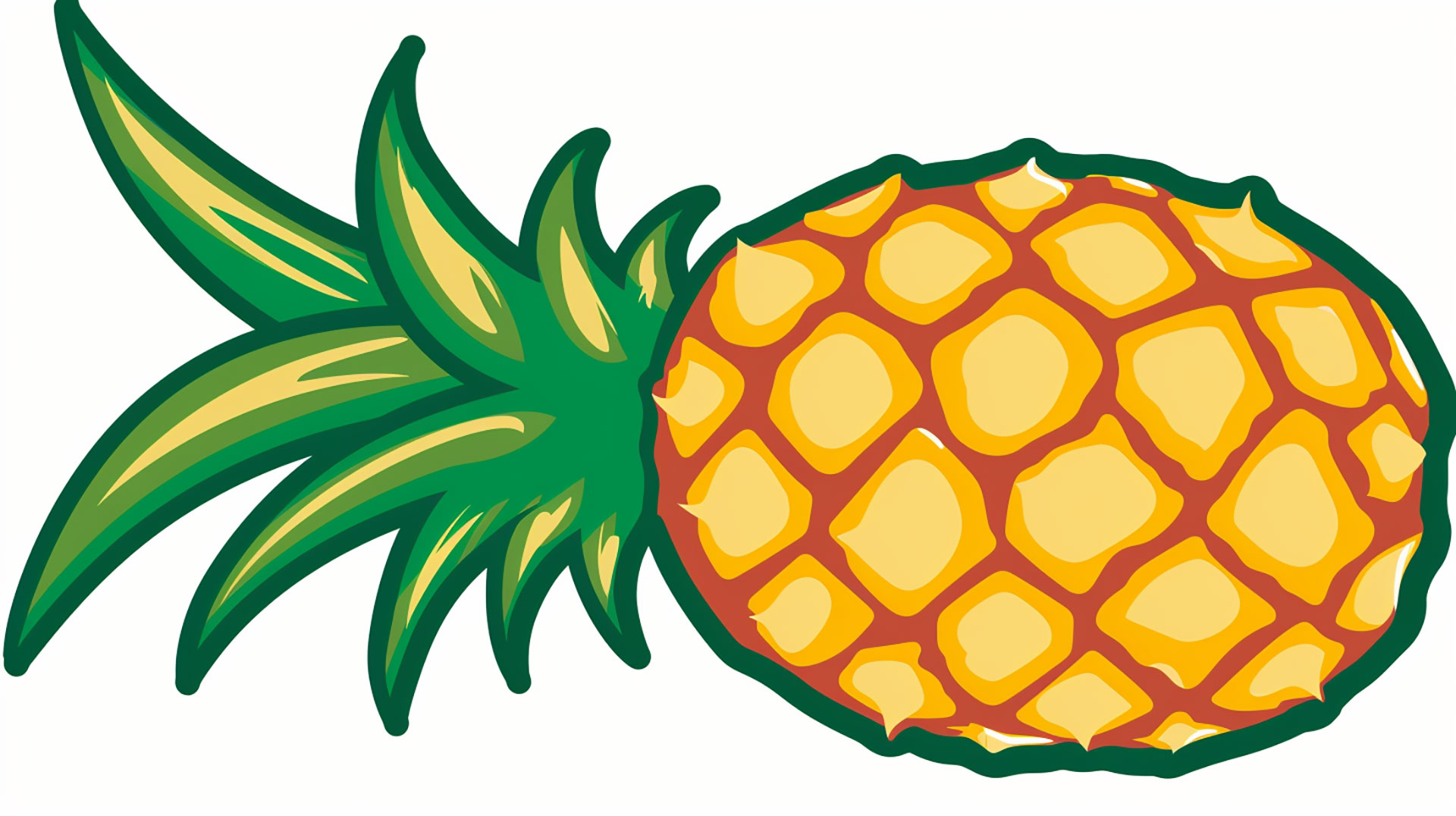 Pineapple Clipart in 1920x1080: Free Download Available