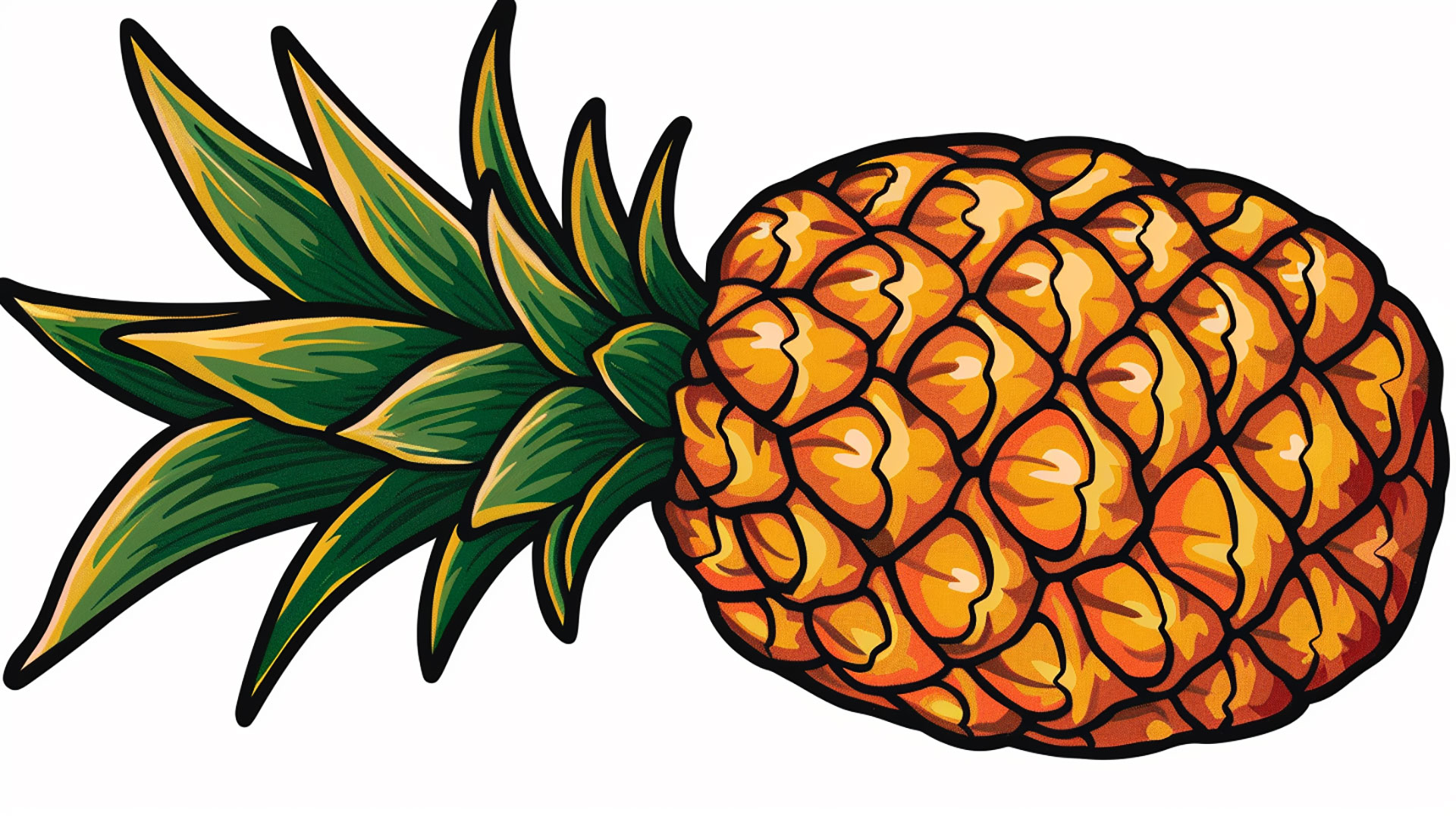 Pineapple Clipart in HD Quality: Perfect for Web and Print