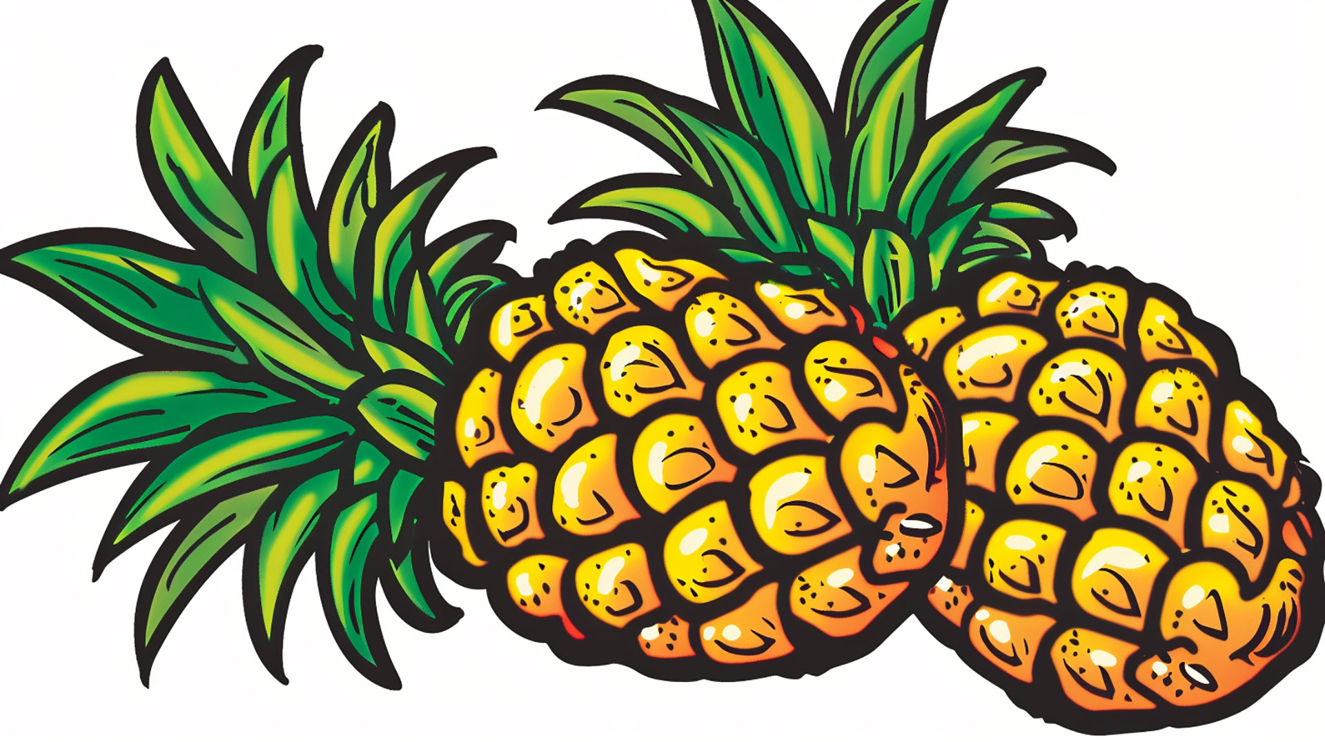 Pineapple Image for Stunning 16:9 Screens