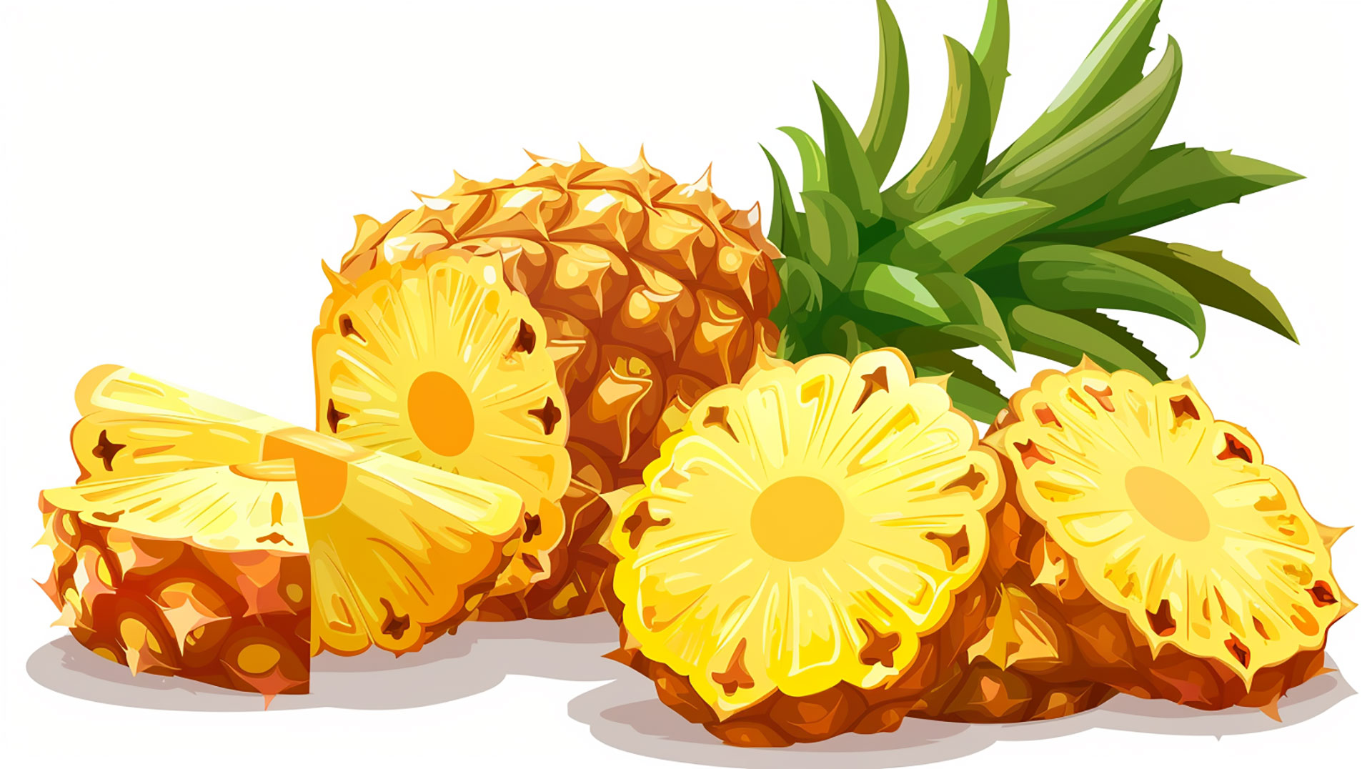 High-Quality Pineapple Clipart for PC Wallpapers