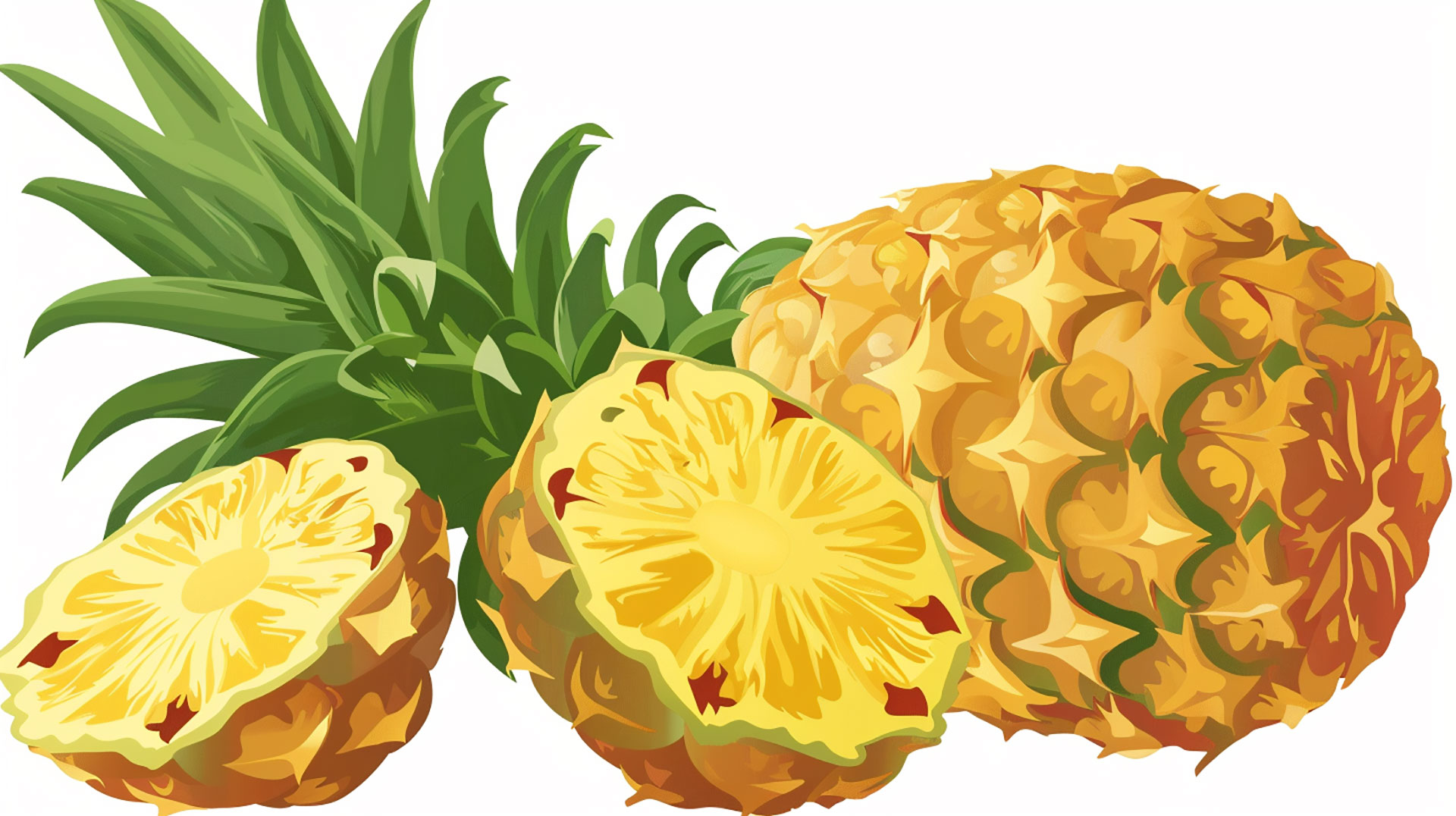 Fresh Pineapple Clipart in HD Quality