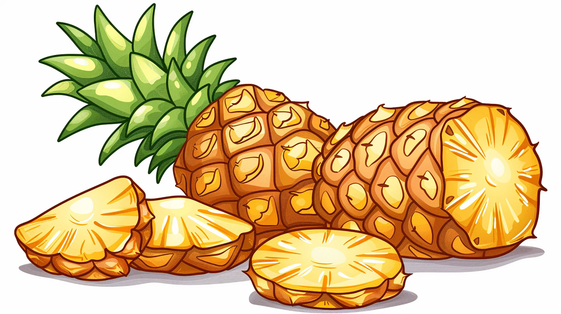 Exotic Pineapple Clipart: Perfect for Digital Artwork