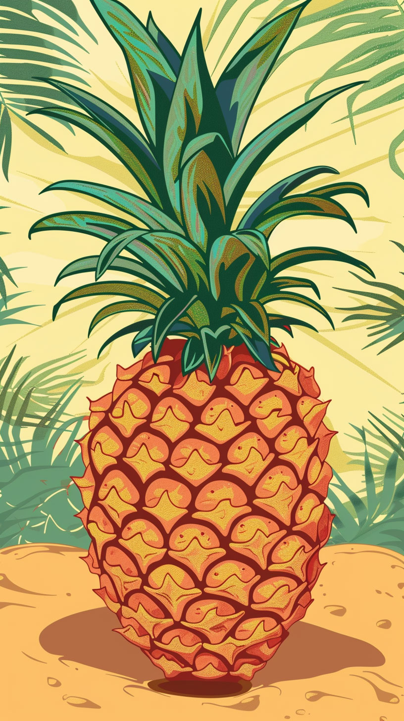 Pineapple Clipart for iPhone and Android Devices