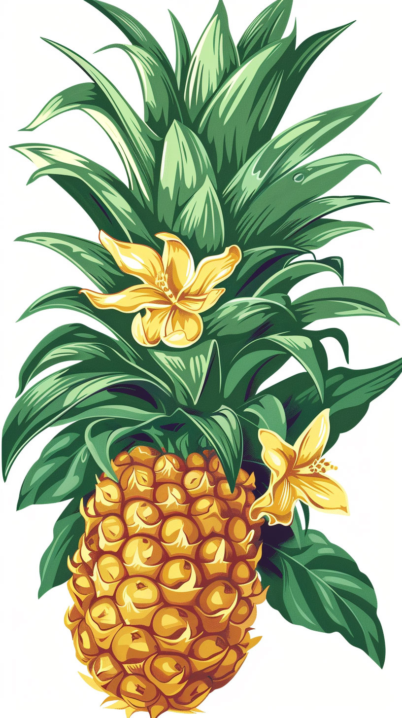 HD Pineapple Clipart for OnePlus and Xiaomi Devices