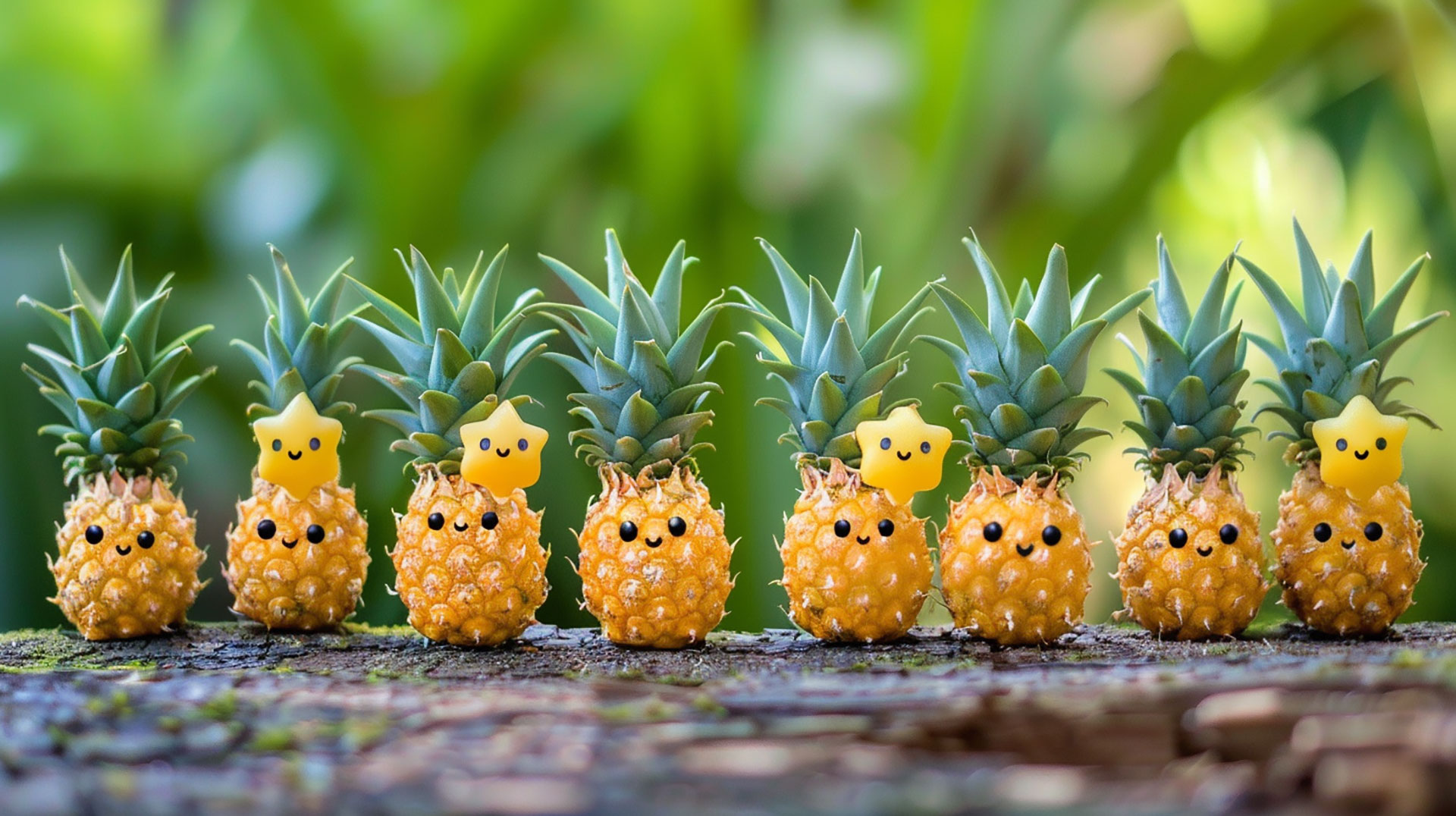 HD Cute Pineapple Digital Background for Download