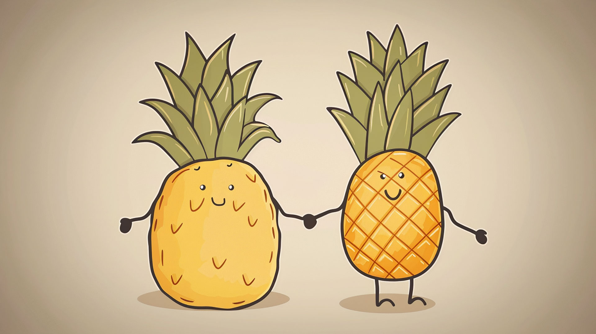 High-Resolution Cute Pineapple Pictures for 1920x1080 Screens