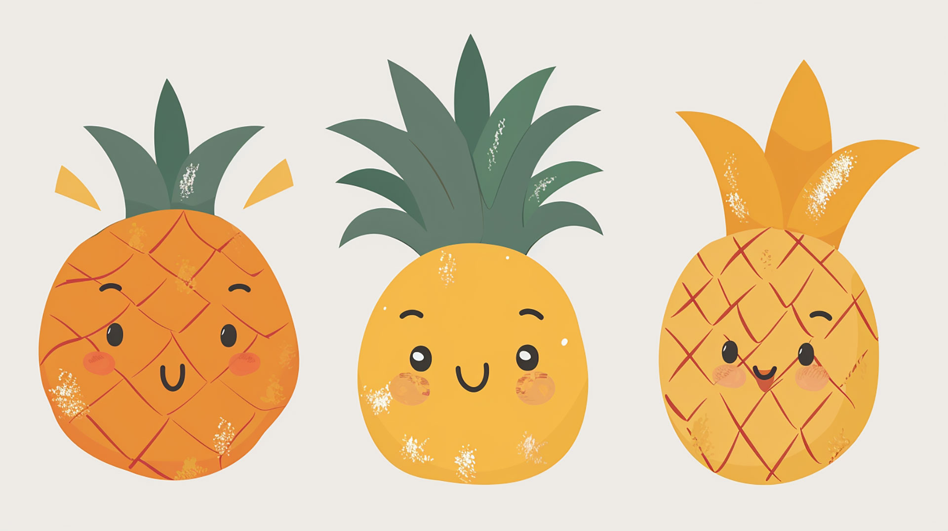 Charming Pineapple Pictures for 16:9 Screens in HD