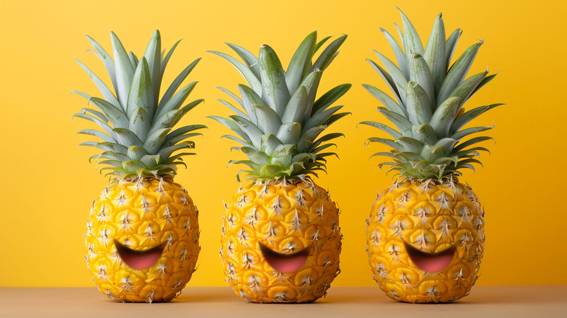 High-Quality Pineapple Wallpapers for 16:9 Screens in Ultra HD