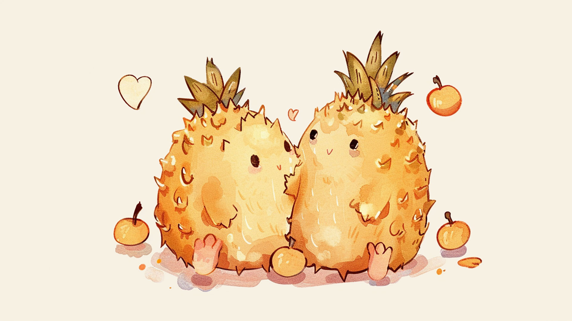 Download Adorable Pineapple Digital Backgrounds