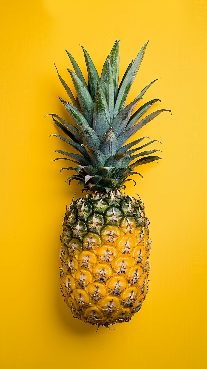 High-Resolution Pineapple Photos for Mobile Phones in 4K