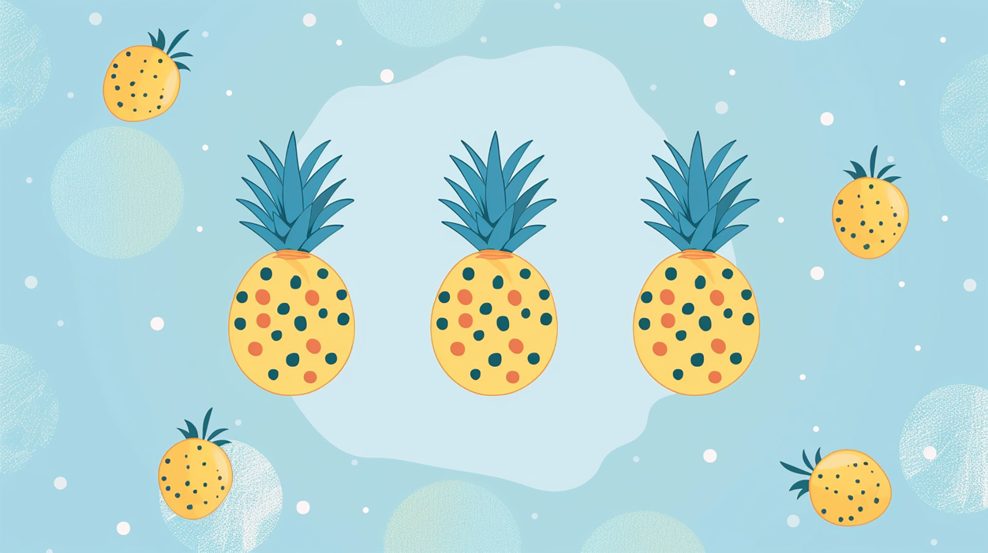 Express Your Style with Cute Pineapple Wallpaper Choices