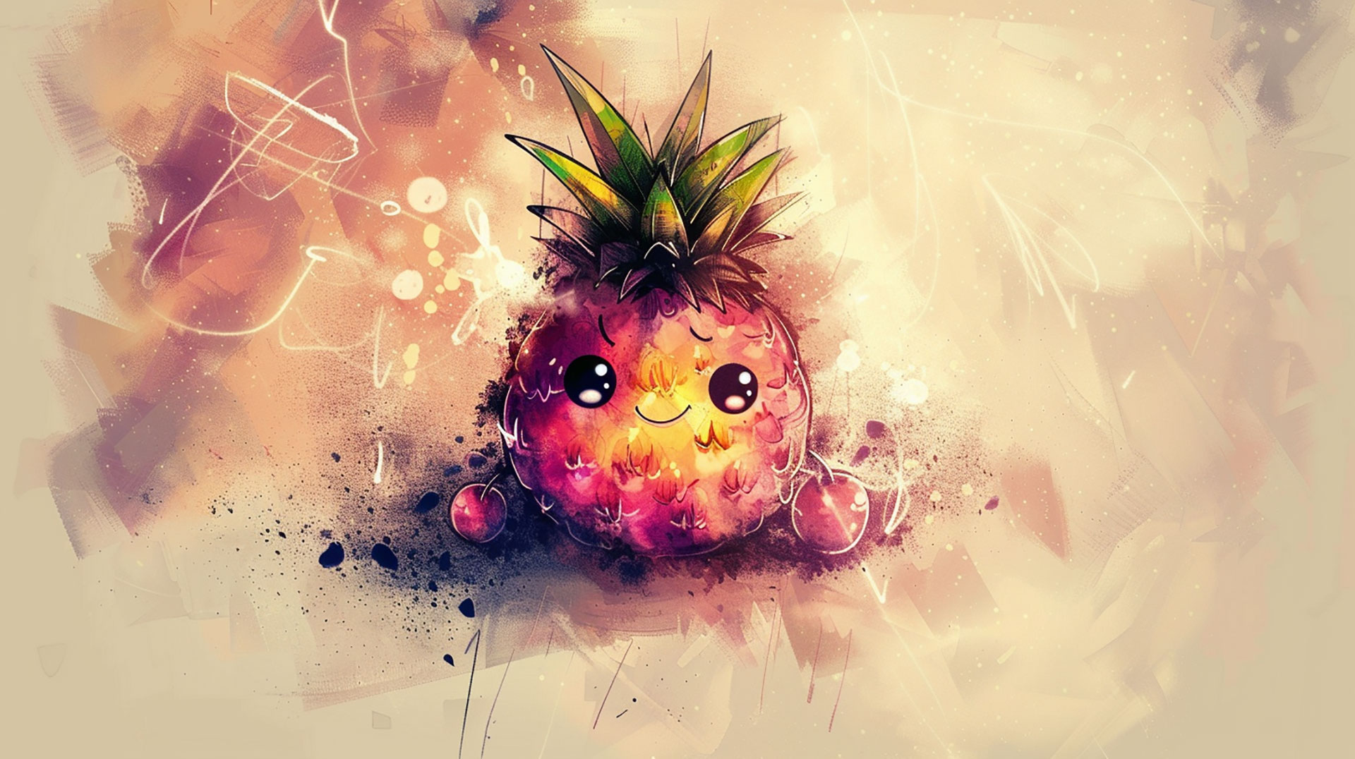 Refresh Your Desktop with Cute Pineapple Wallpaper Backgrounds