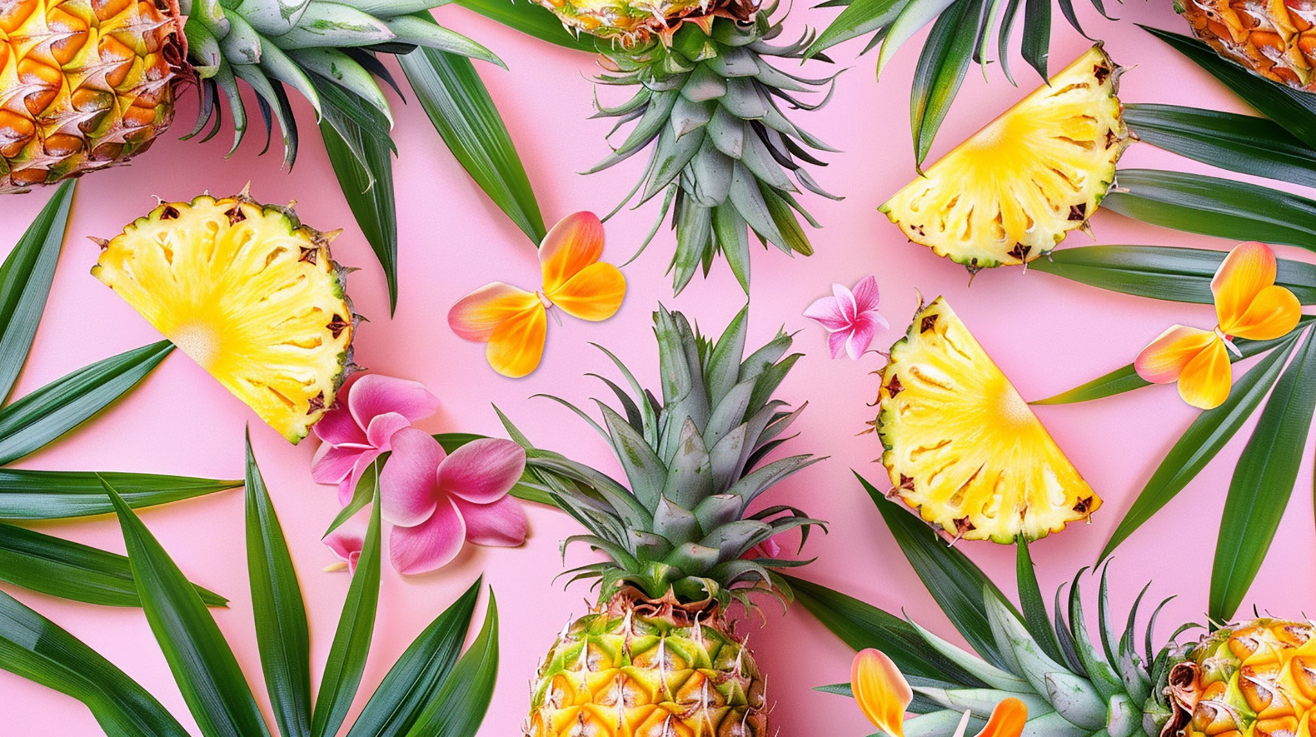 Free Download: Vibrant and Playful Pineapple Desktop Backgrounds