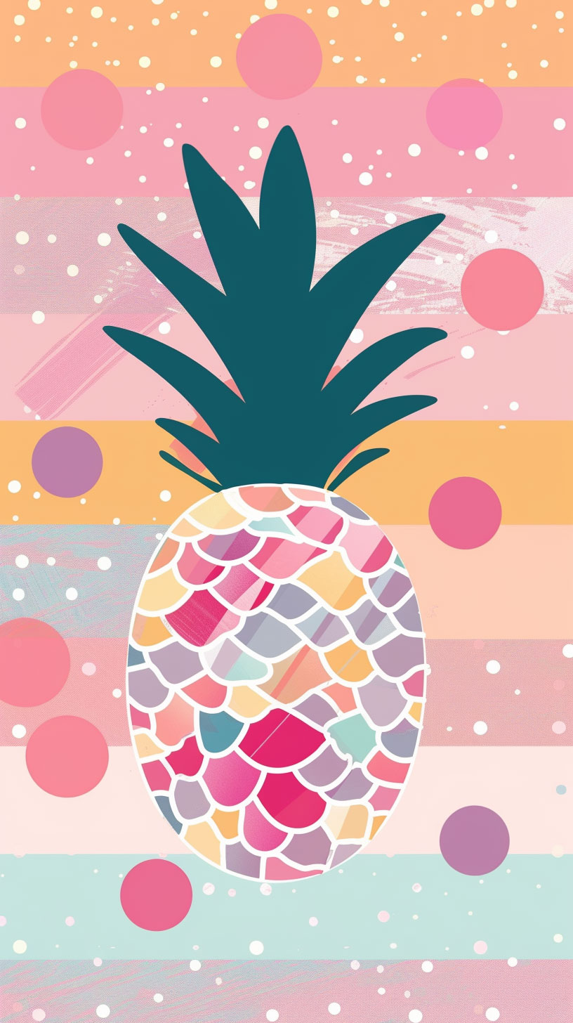 Vibrant Pineapple HD Wallpapers for Samsung and iPhone